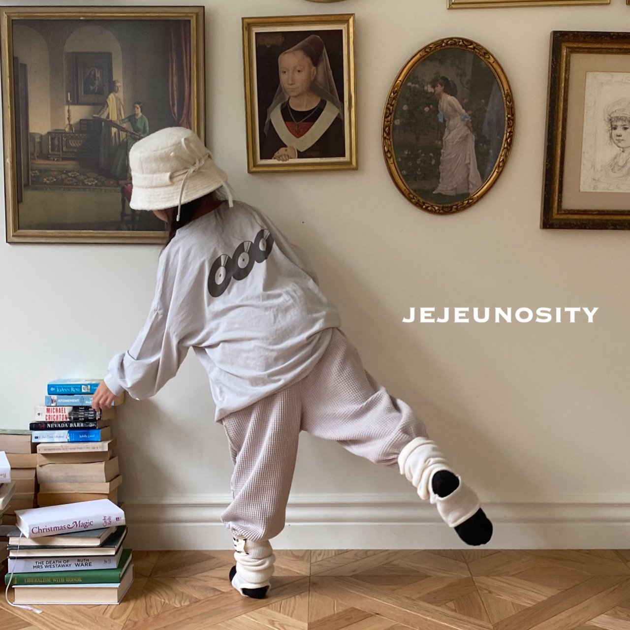 Boys & Girls Grey Cotton T-Shirt