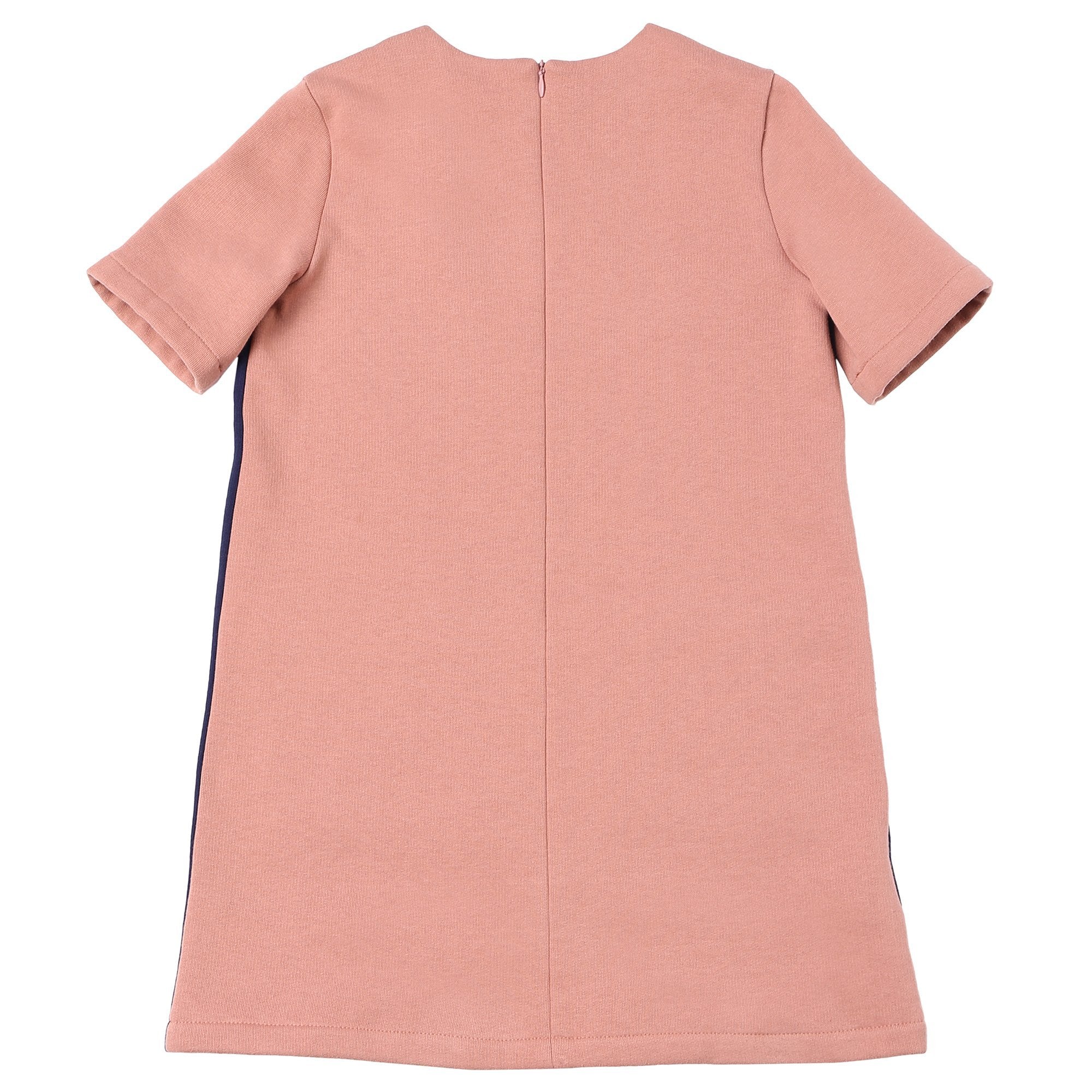 Girls Rose & Blue Cotton Dress