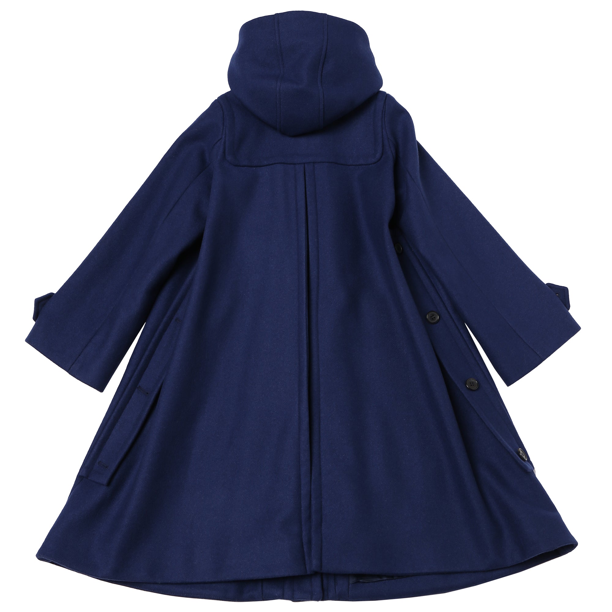 Girls Costal Blue Wool Coat