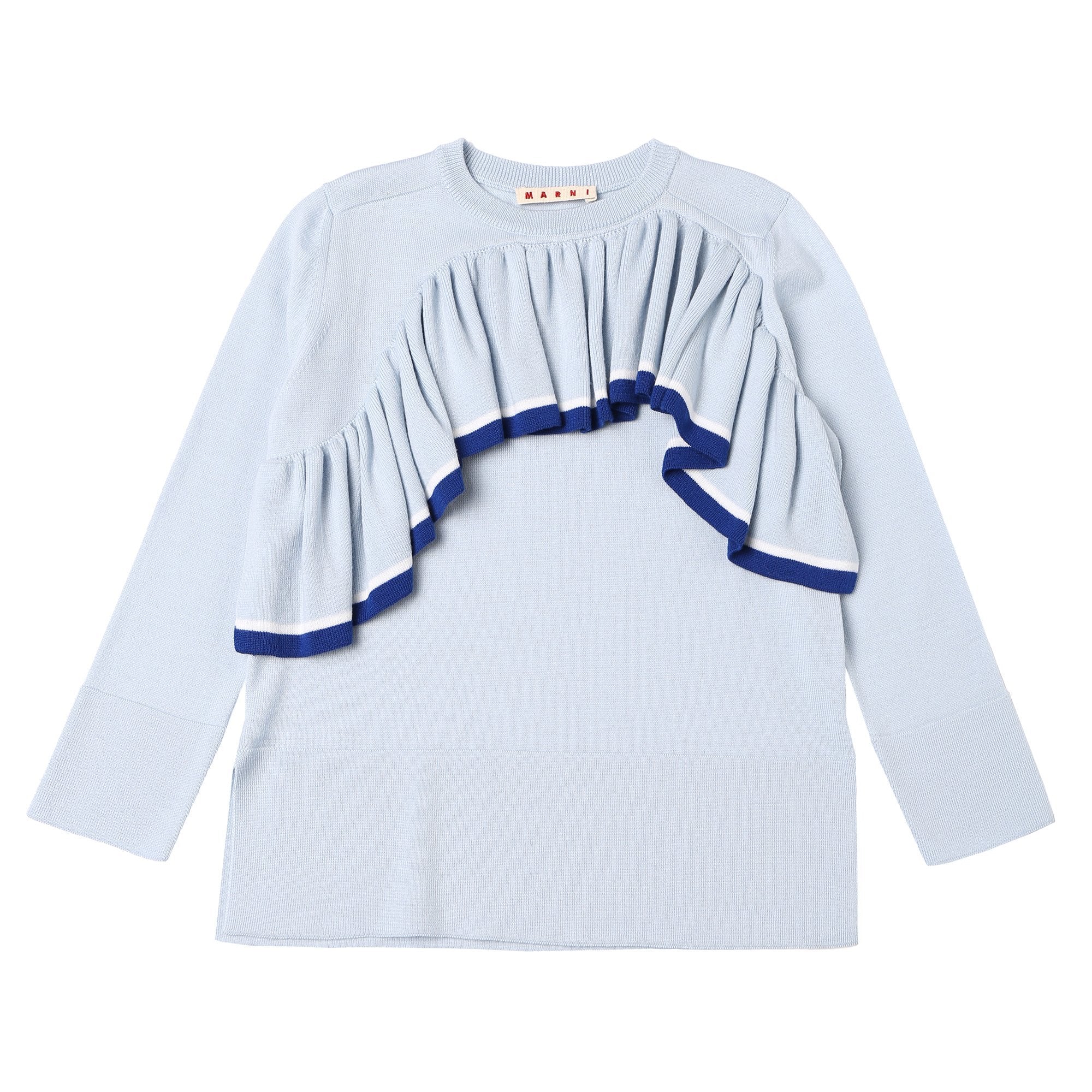 Girls Light Blue Wool Sweater