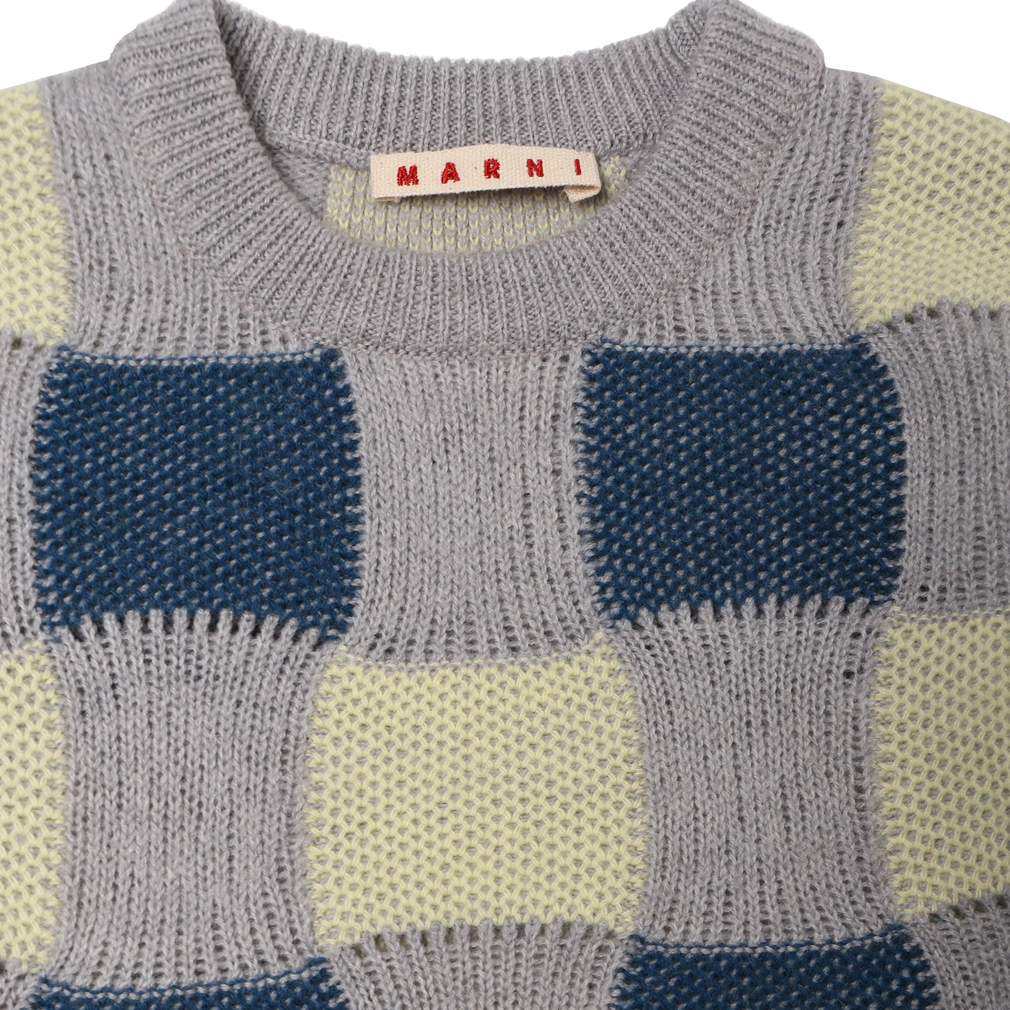 Girls Beige & Grey Wool Sweater