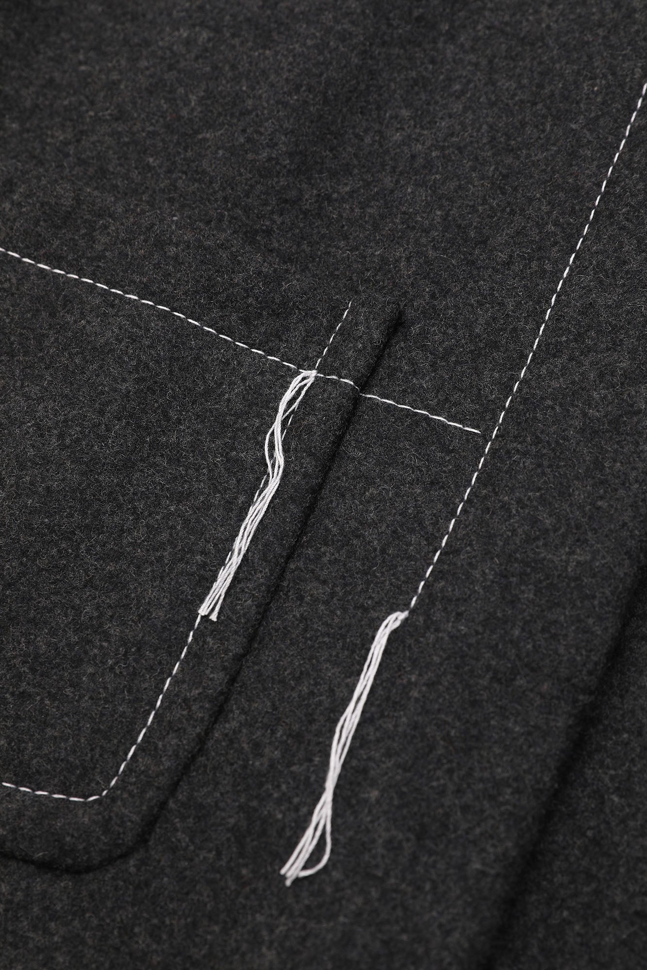 Girls Dark Grey Wool Coat