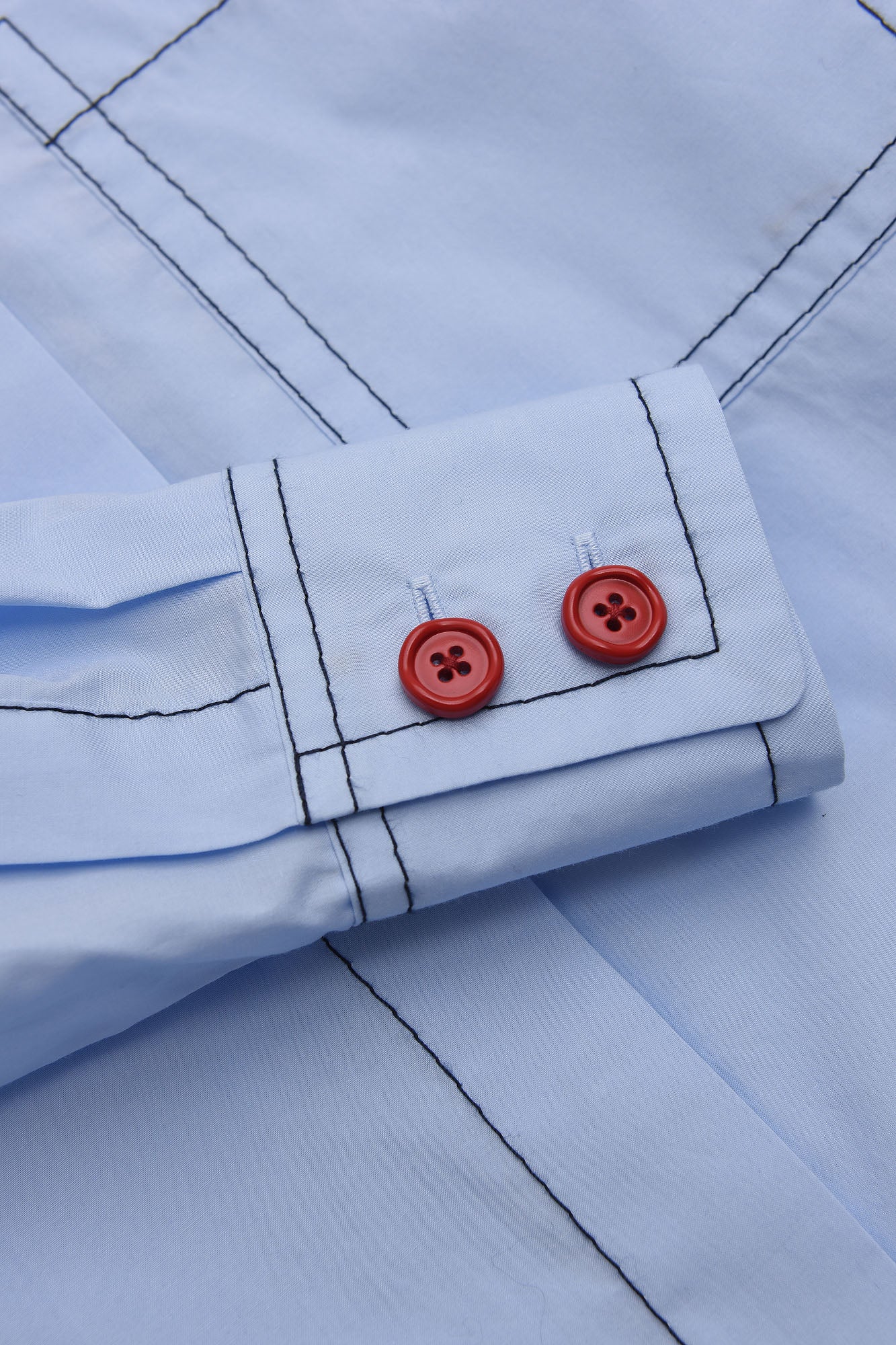 Girls Light Blue Cotton Shirt