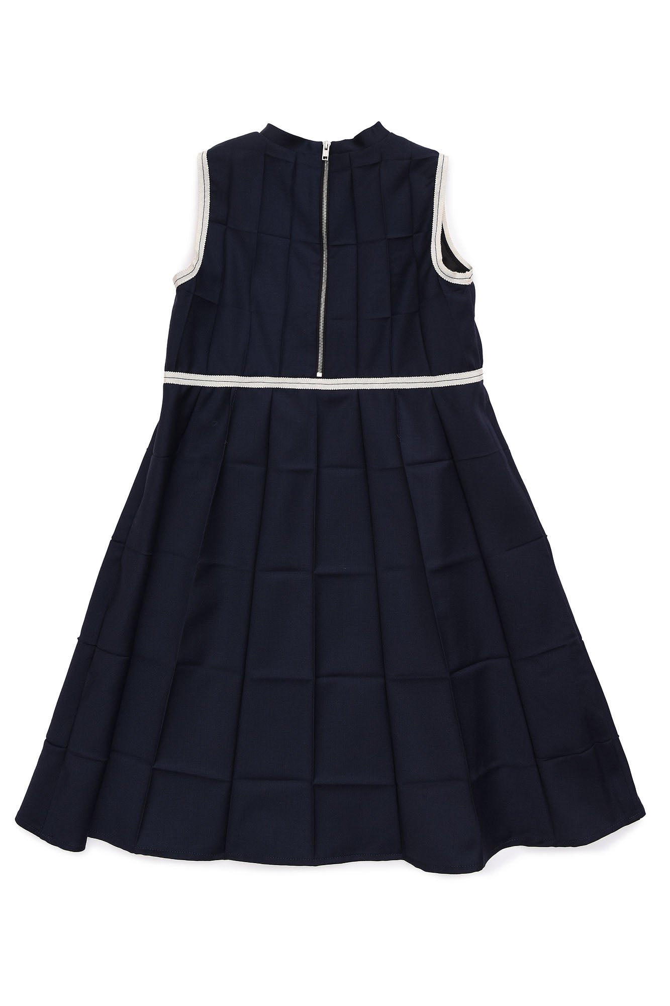 Girls Dark Blue Wool Dress