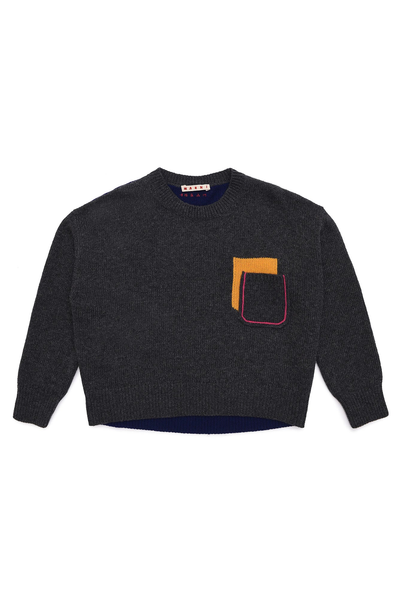 Girls Dark Grey Wool Sweater