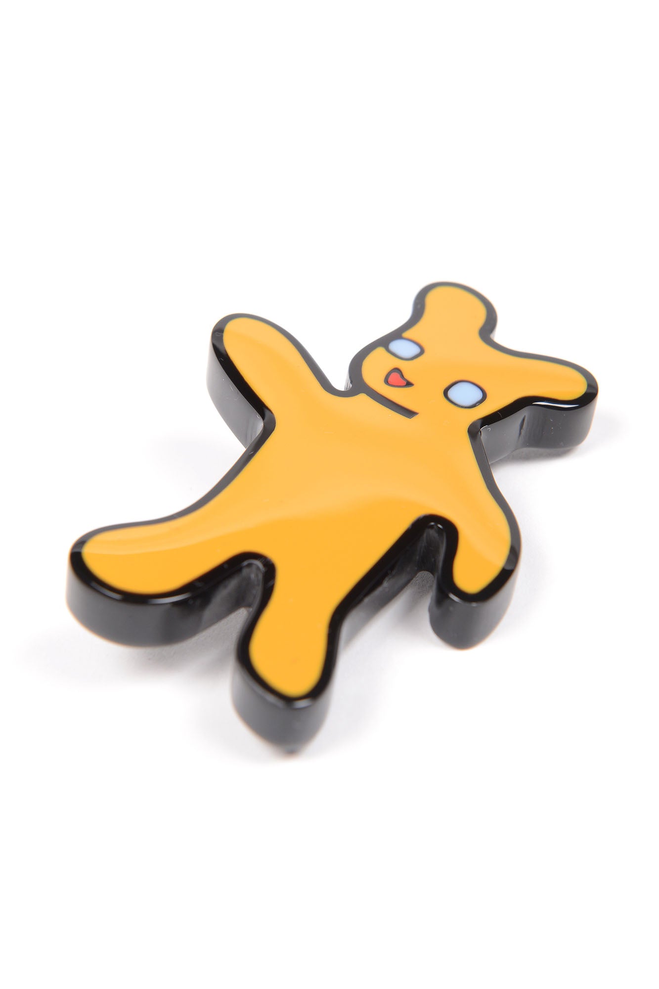 Yellow Brooch With Resin
