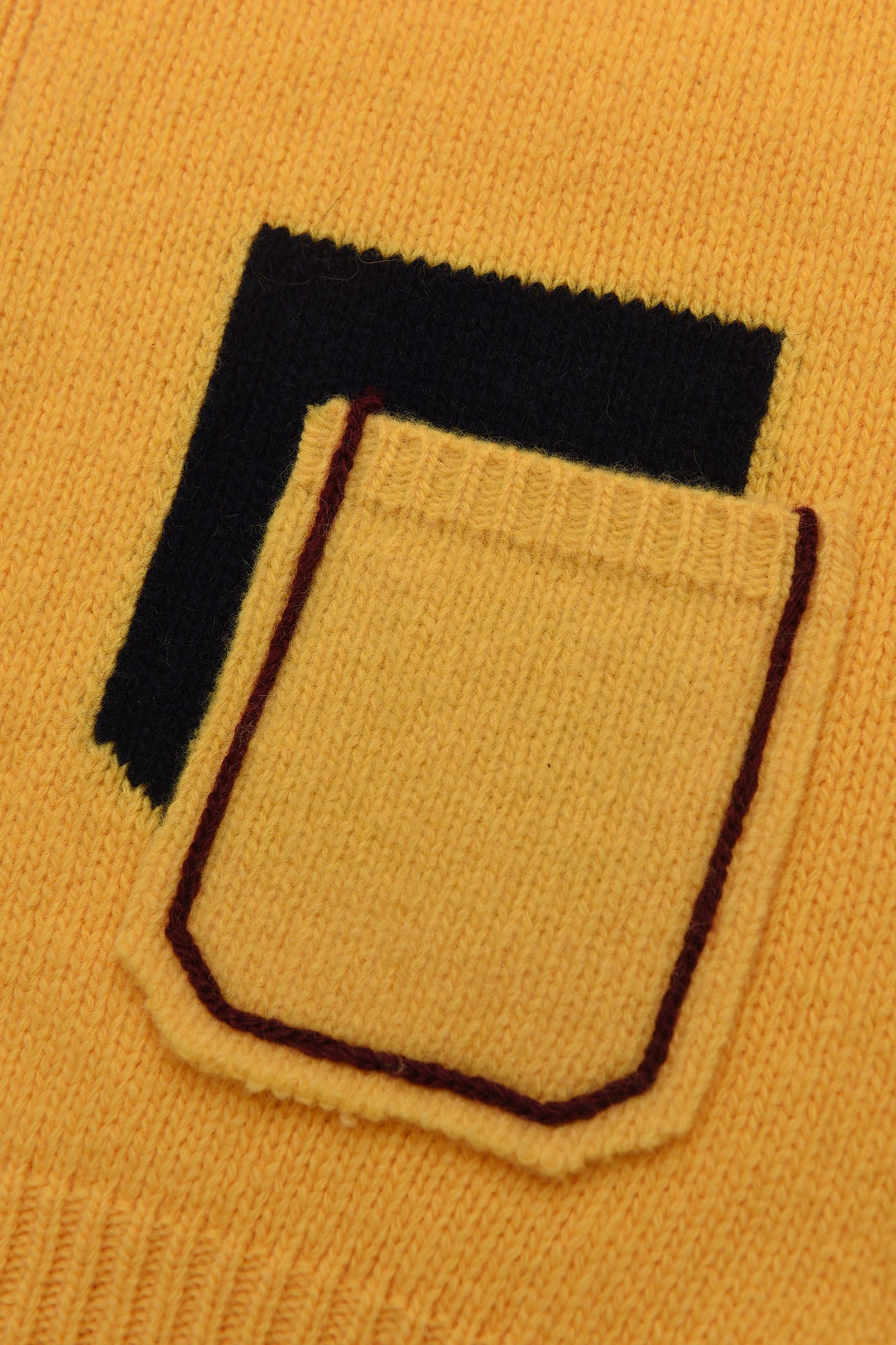 Girls Yellow Wool Cardigan