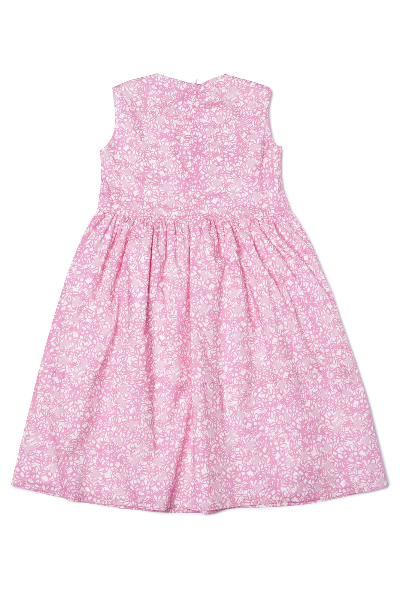 Girls Pink Cotton Dress