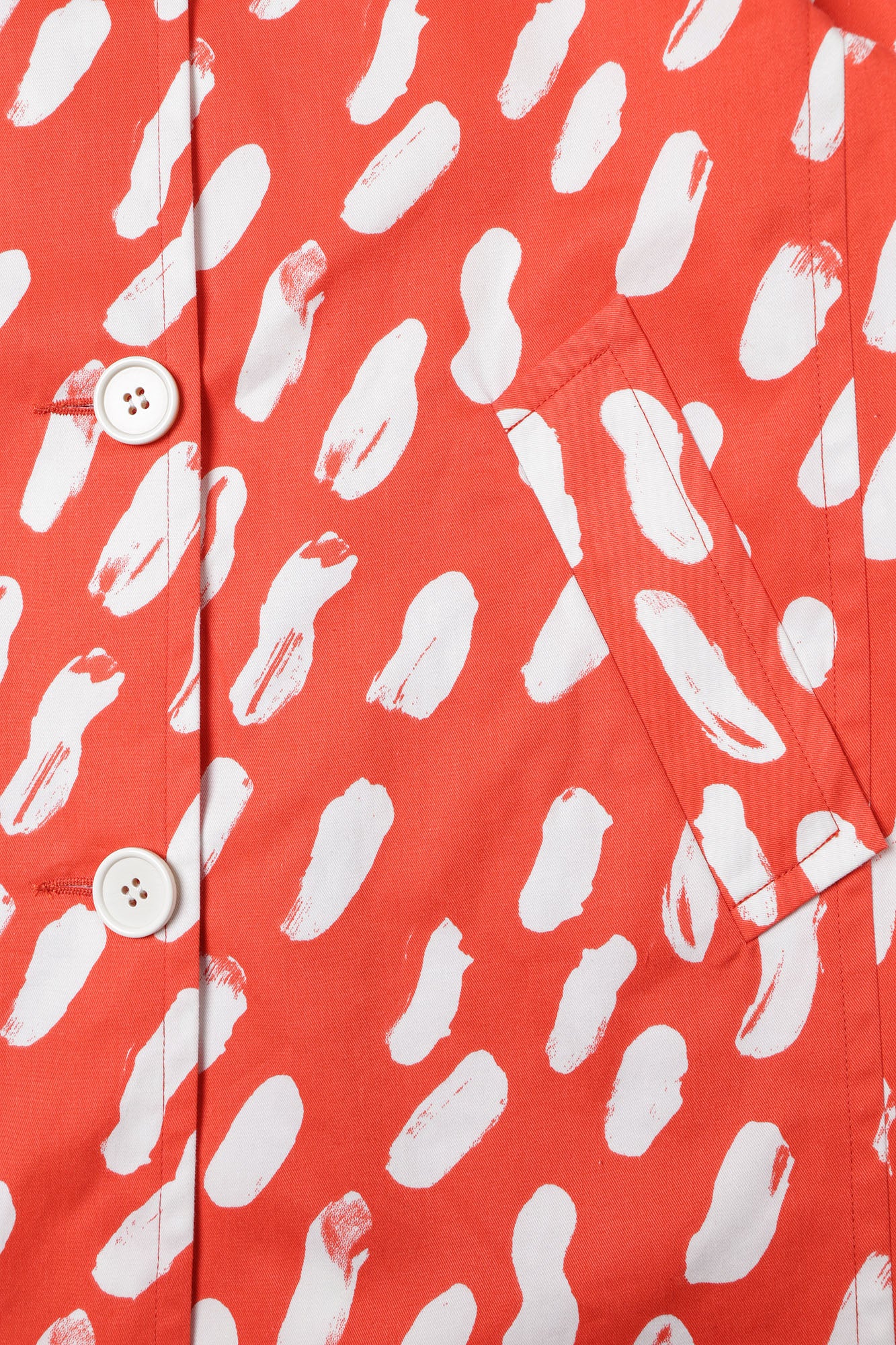 Girls Orange Red Cotton Coat