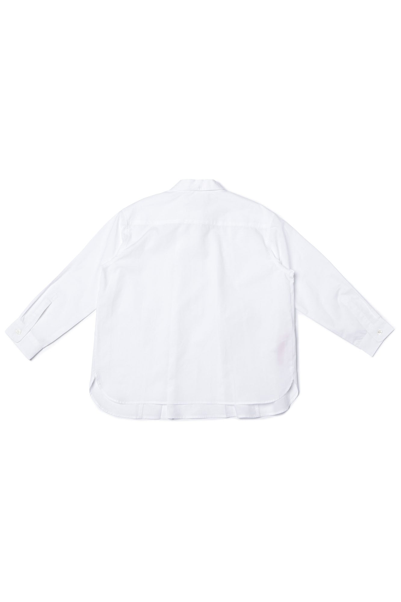 Girls White Cotton Shirt