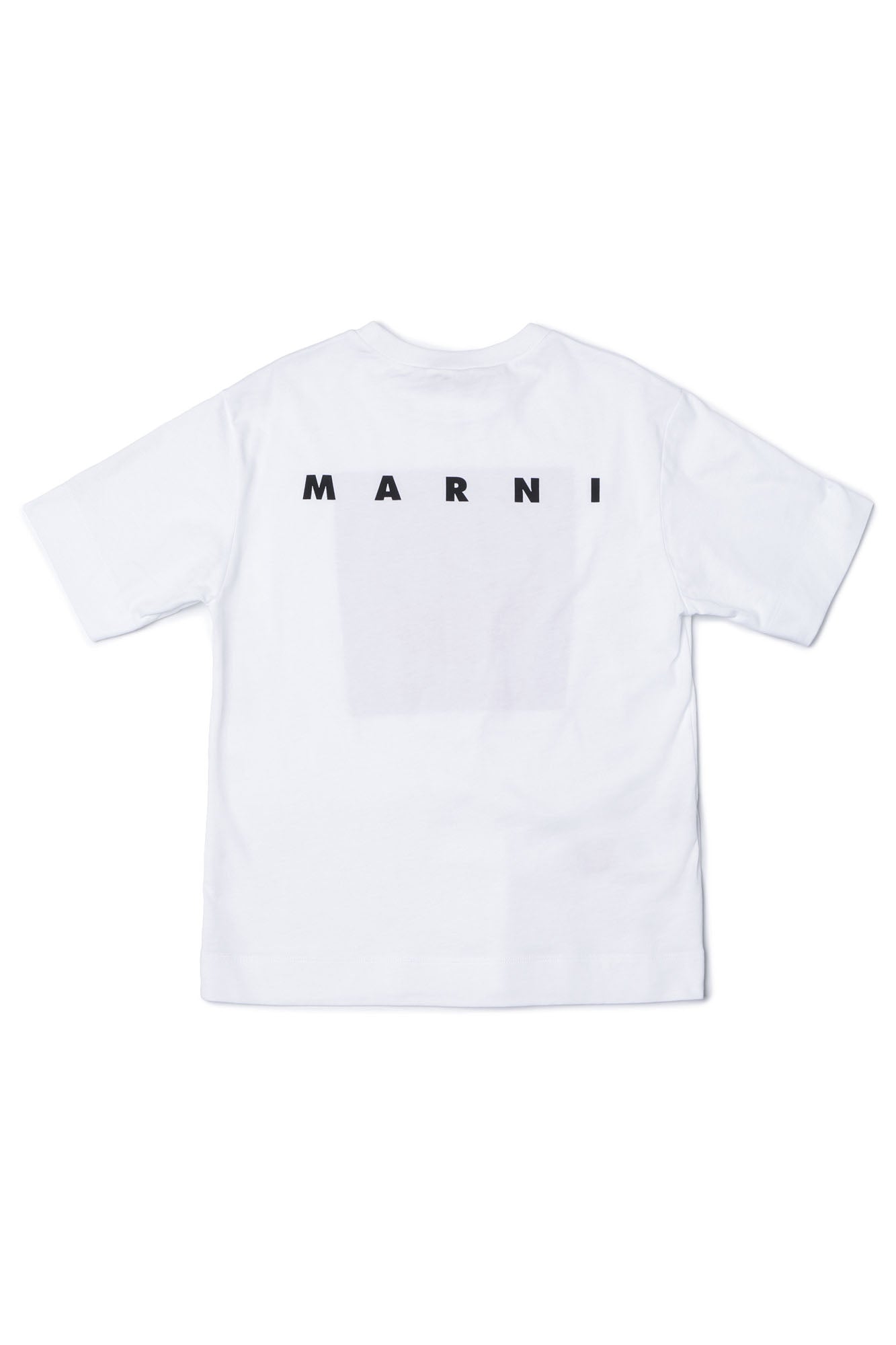 Boys & Girls White Cotton T-shirt