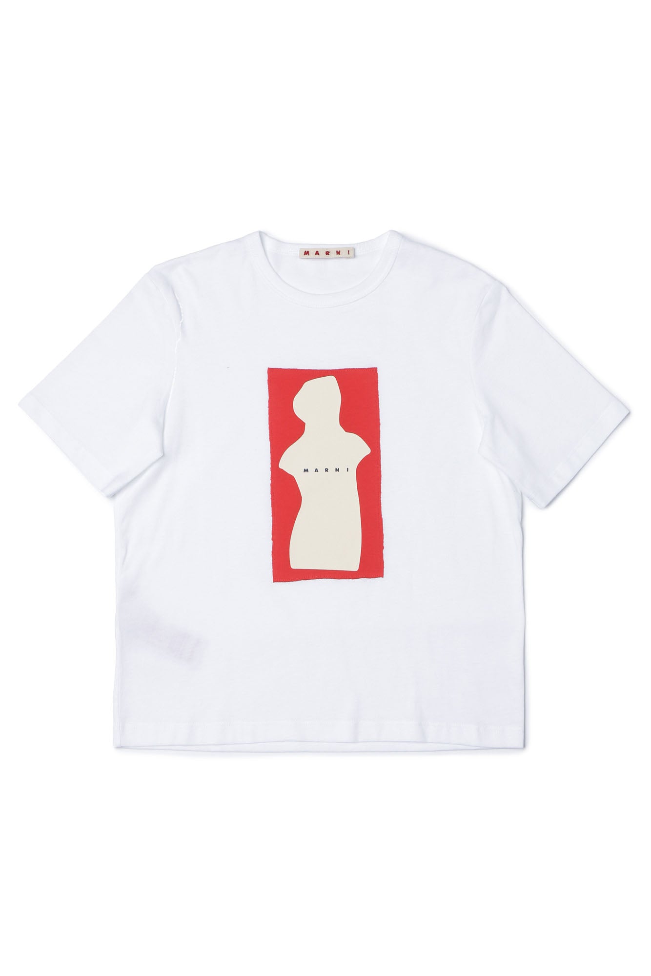 Girls White Logo Cotton T-shirt