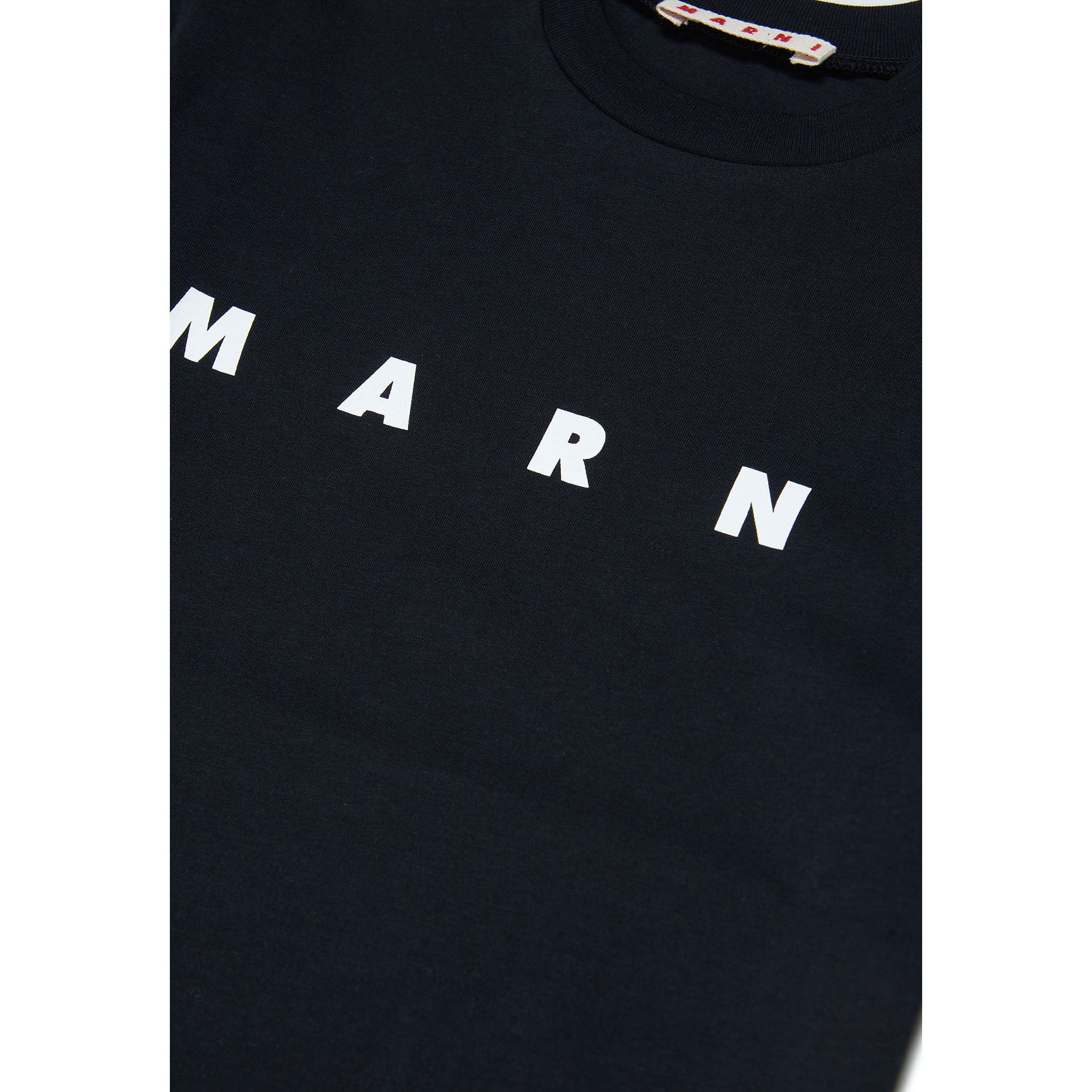 Boys & Girls Black Logo Cotton T-Shirt