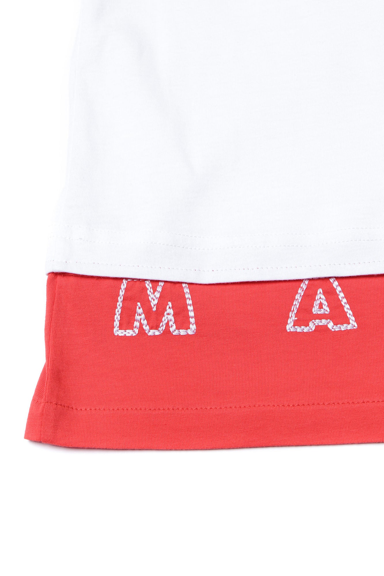 Girls White Cotton T-shirt