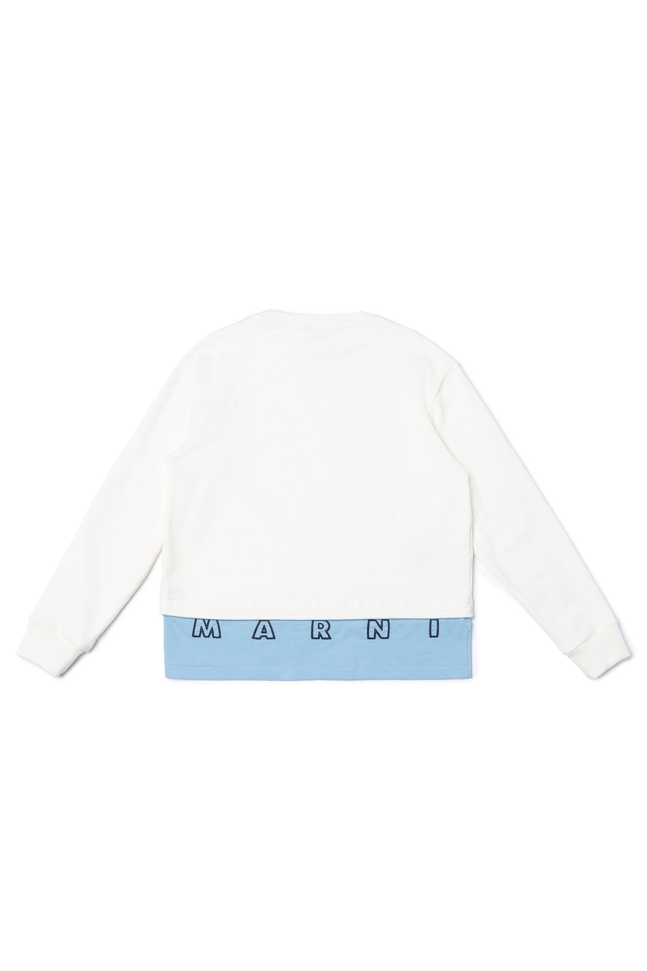 Boys & Girls White Logo Cotton Top