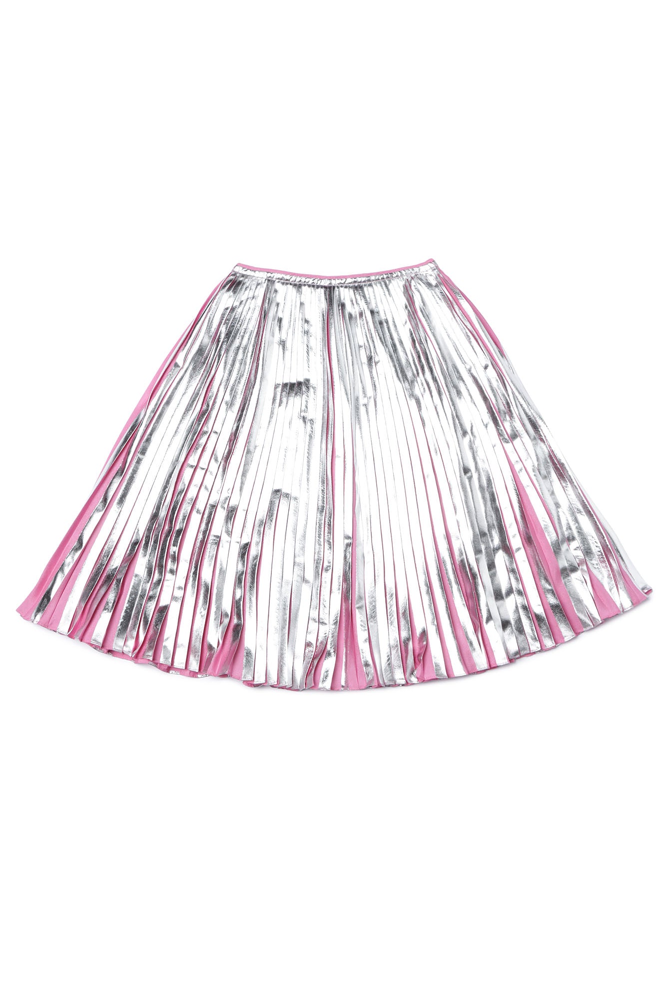 Girls Pink Pleated Skirt