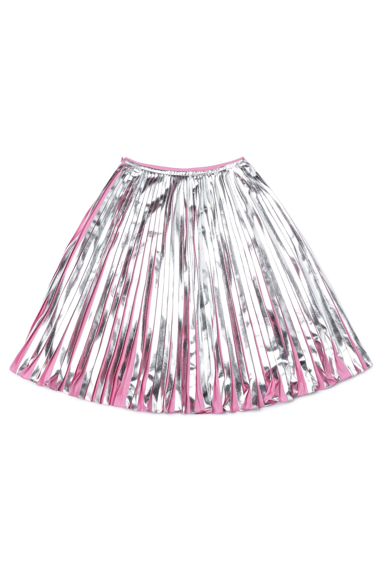 Girls Pink Pleated Skirt