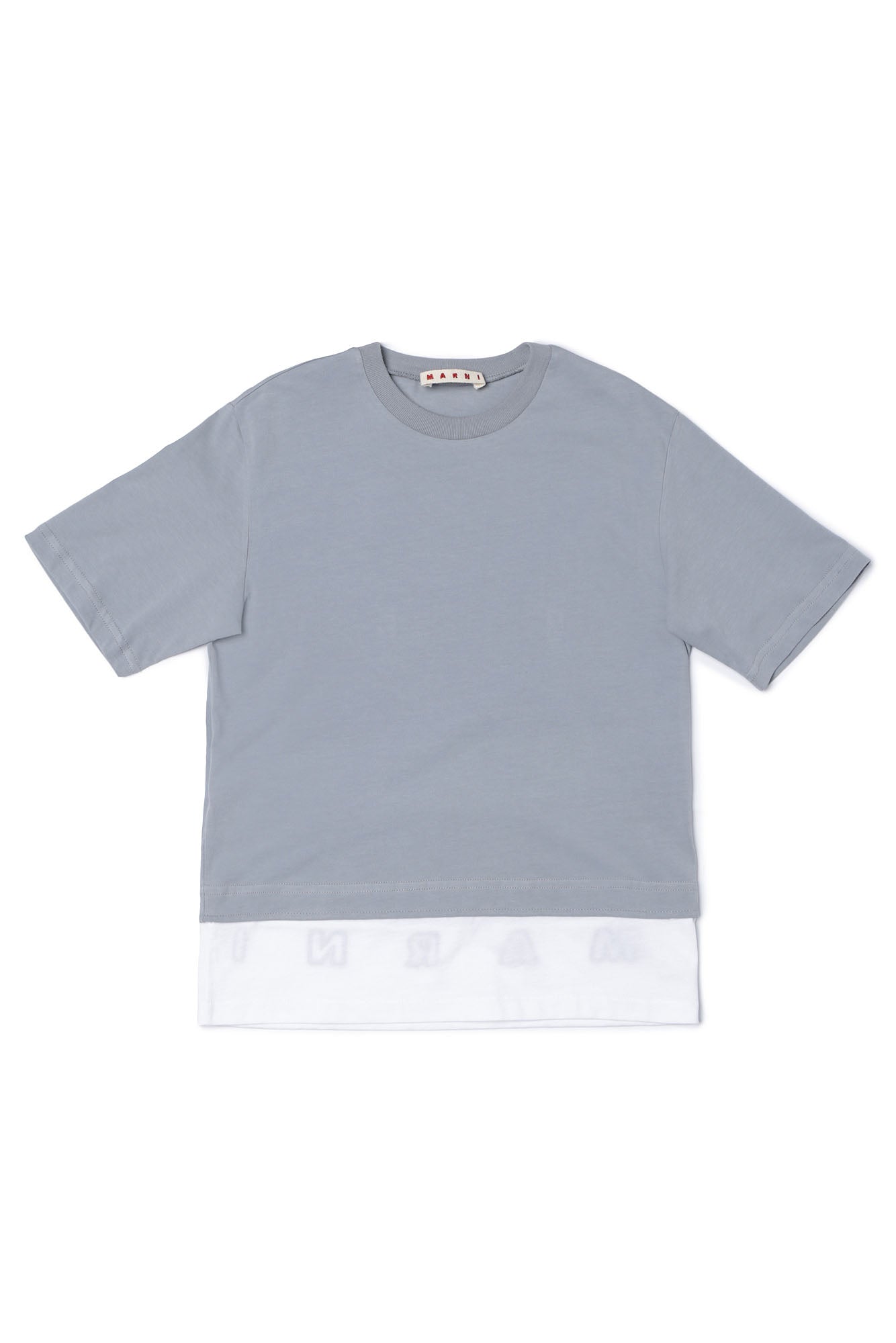 Boys Grey Logo Cotton T-shirt