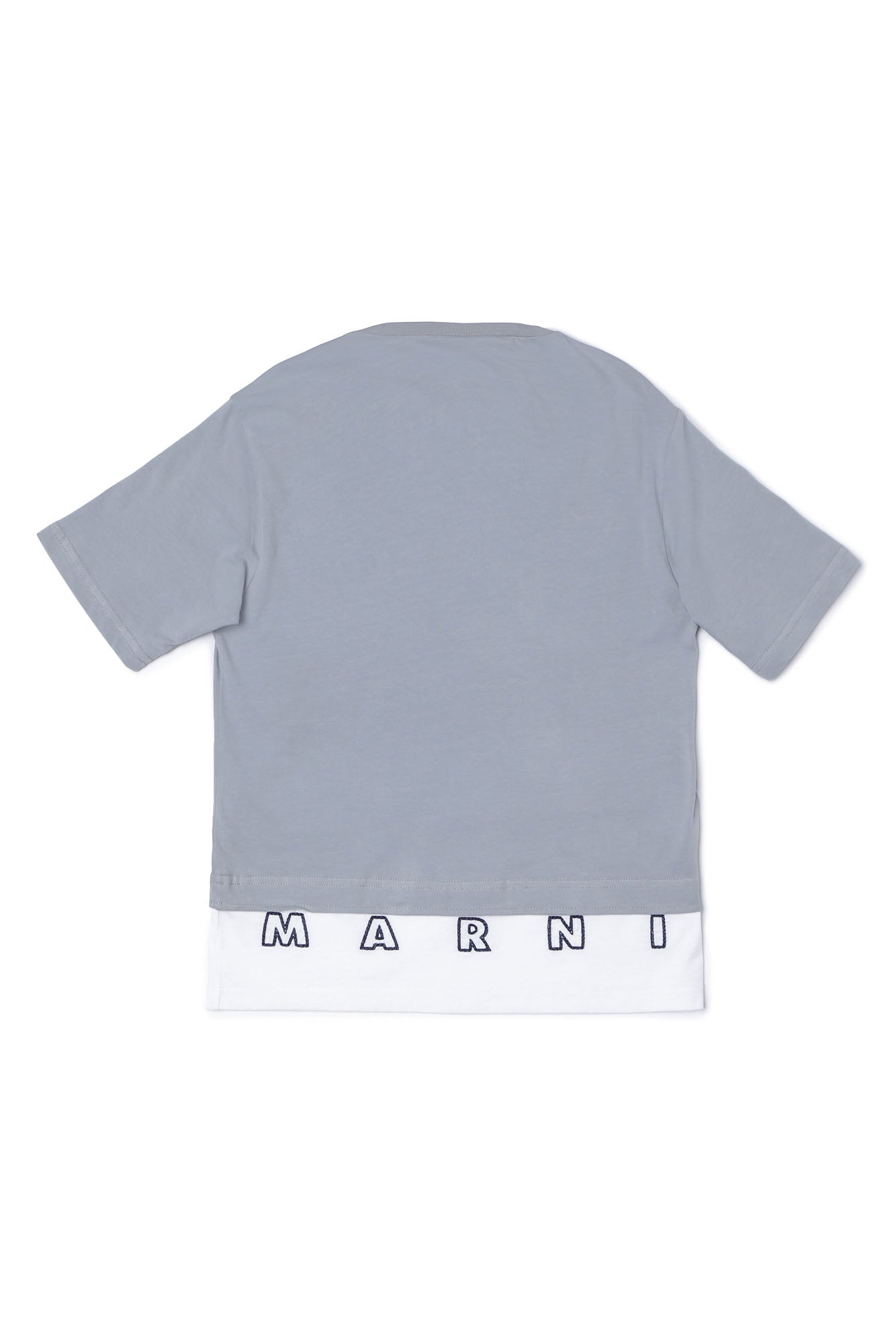 Boys Grey Logo Cotton T-shirt