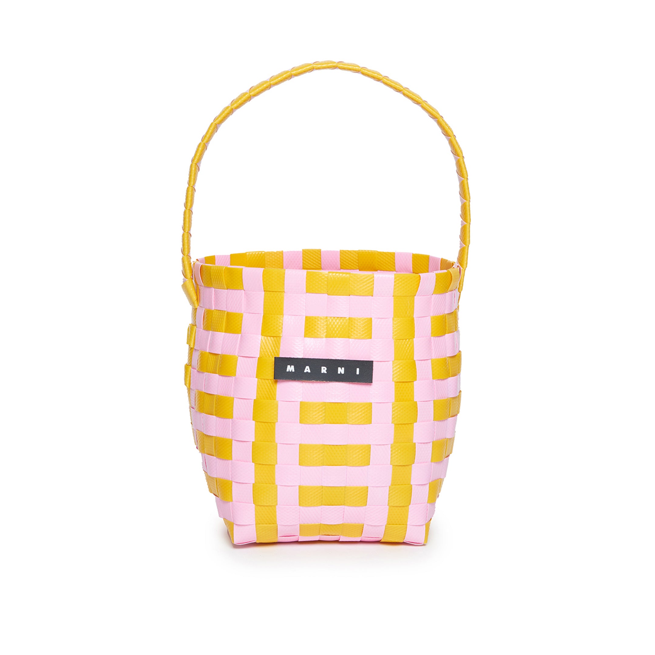 Girls Lemon Yellow Logo Handbag