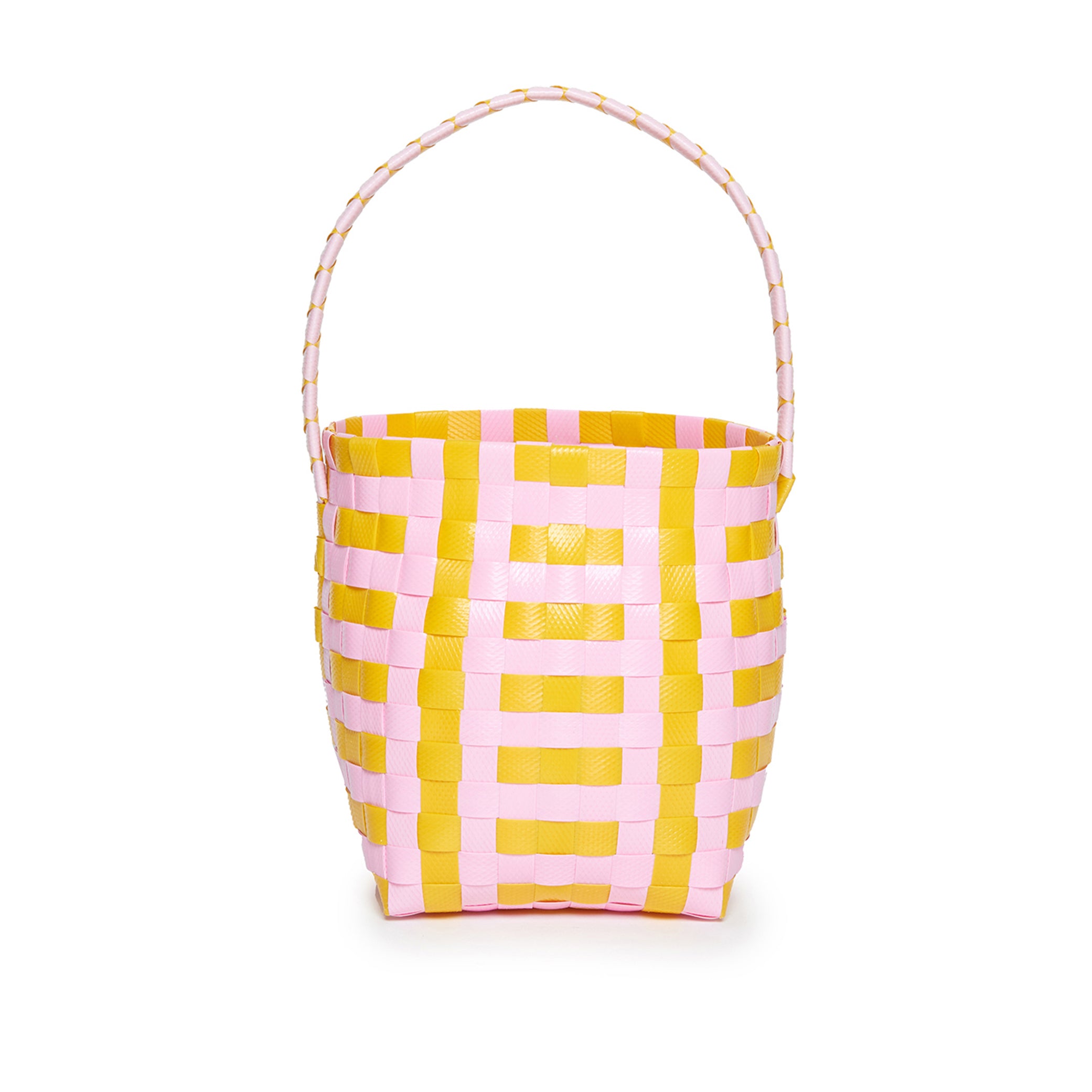 Girls Lemon Yellow Logo Handbag
