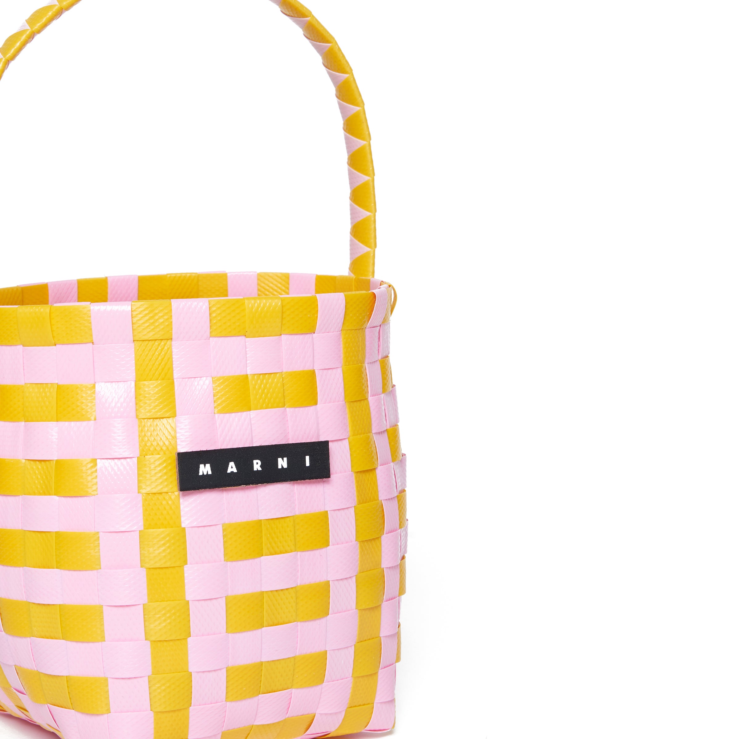 Girls Lemon Yellow Logo Handbag