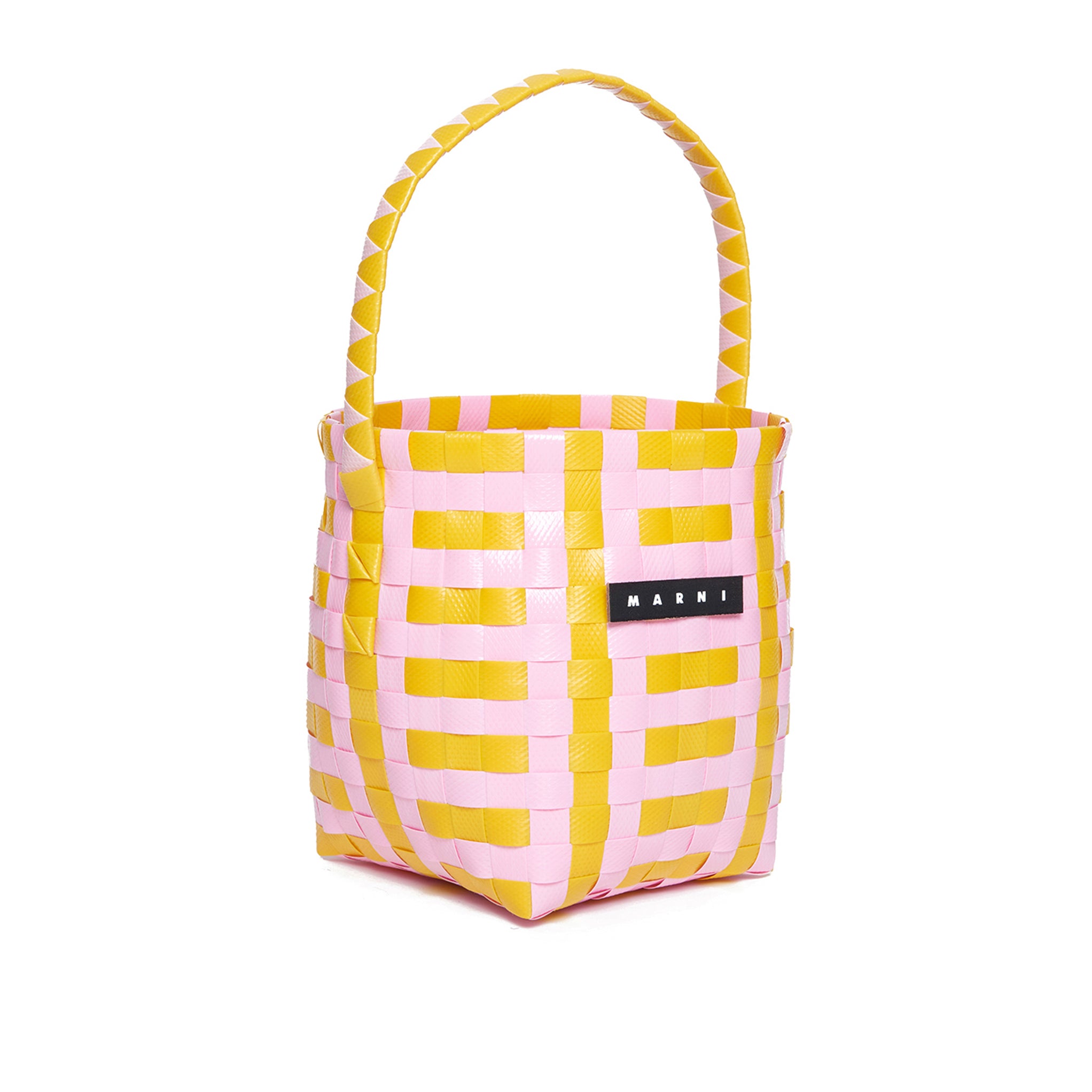 Girls Lemon Yellow Logo Handbag