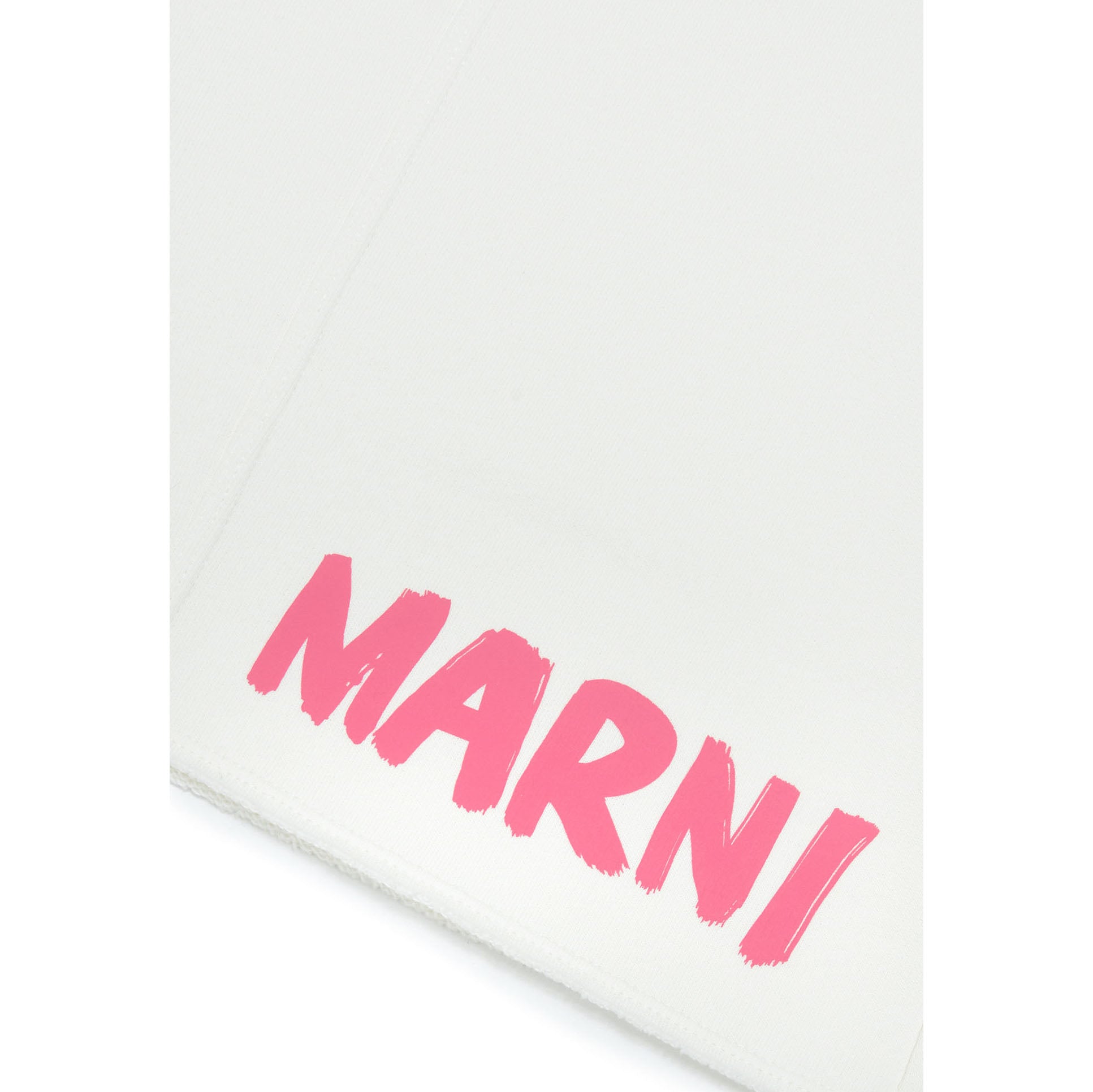 Boys & Girls White Logo Cotton Shorts