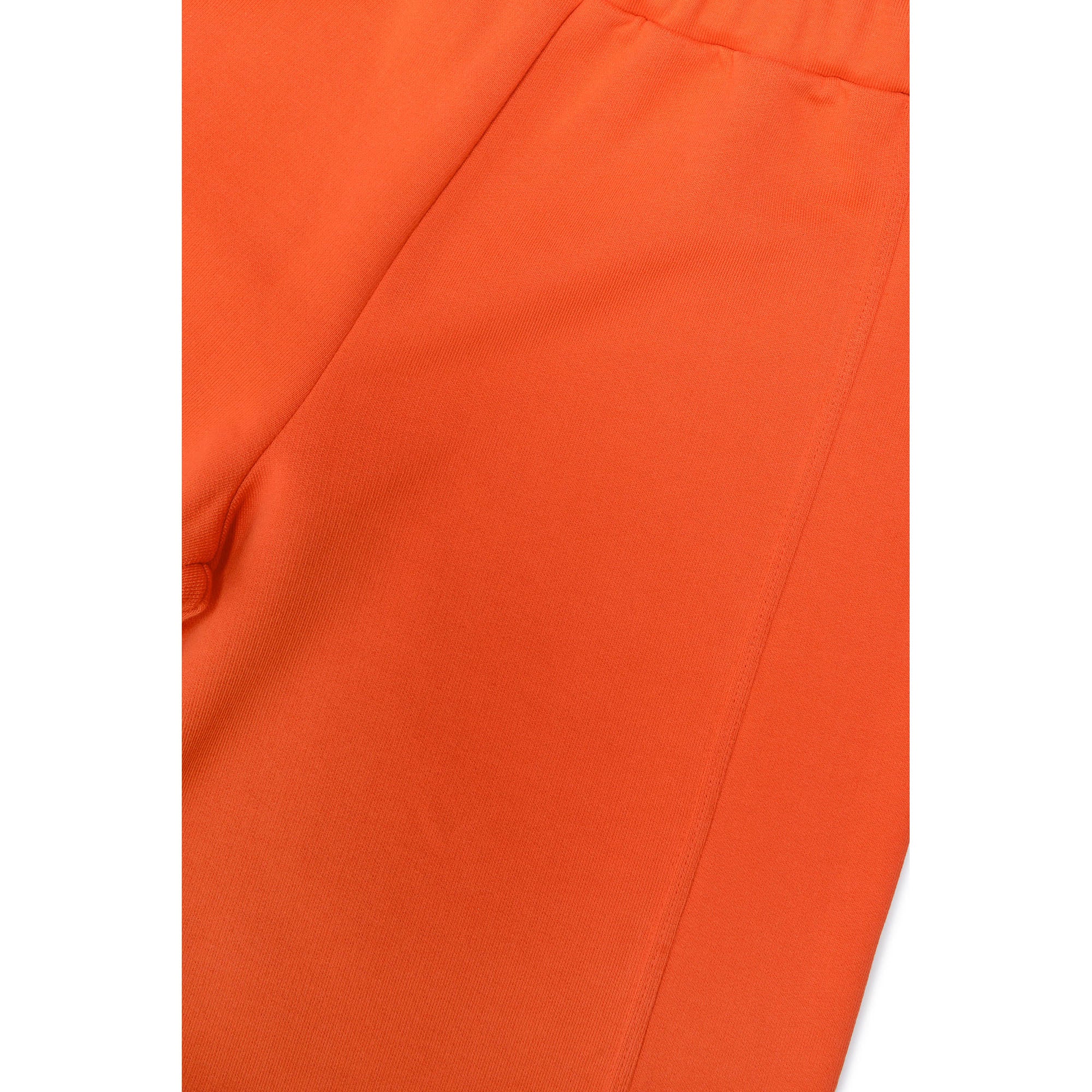 Boys & Girls Orange Logo Cotton Shorts