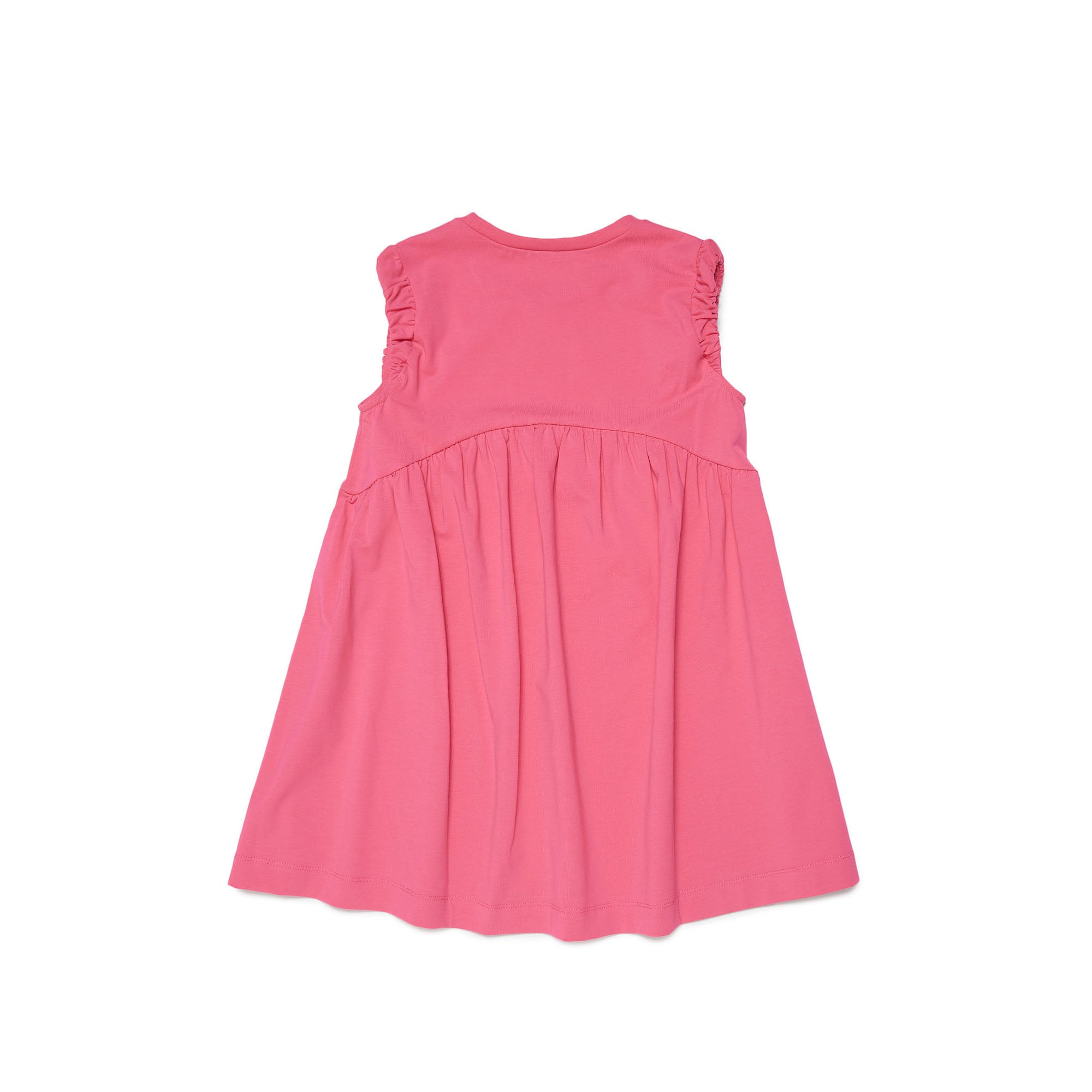 Girls Pink Logo Cotton Dress
