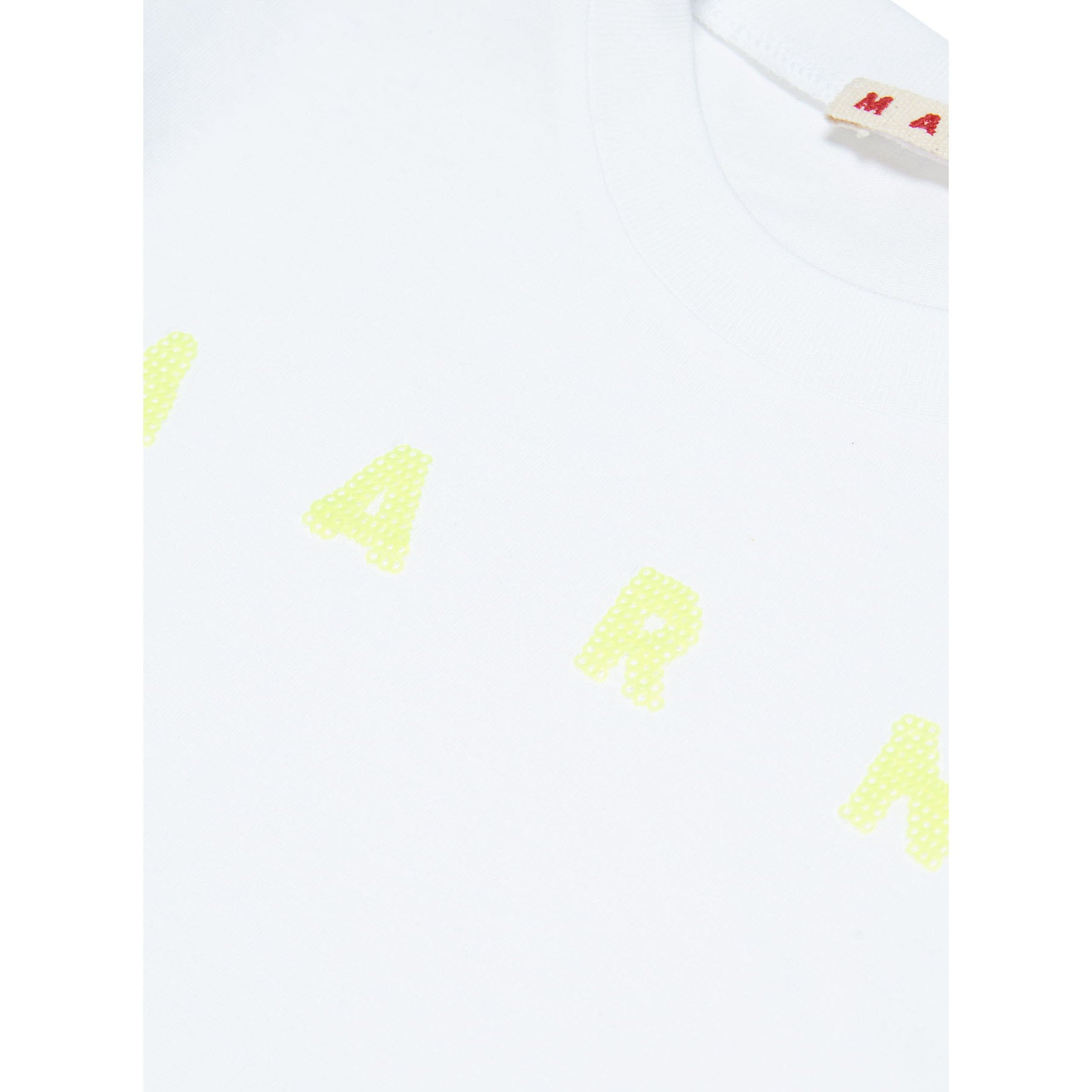 Girls White Logo Cotton T-Shirt