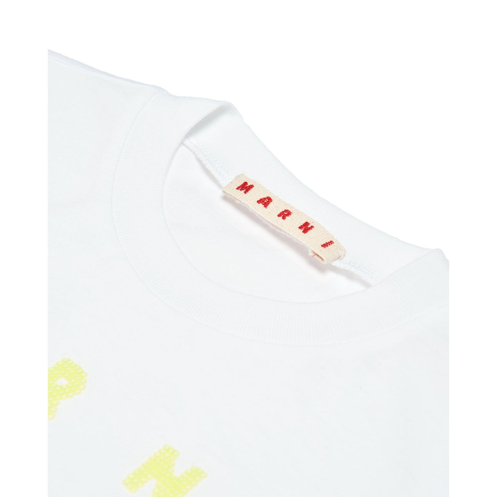 Girls White Logo Cotton T-Shirt