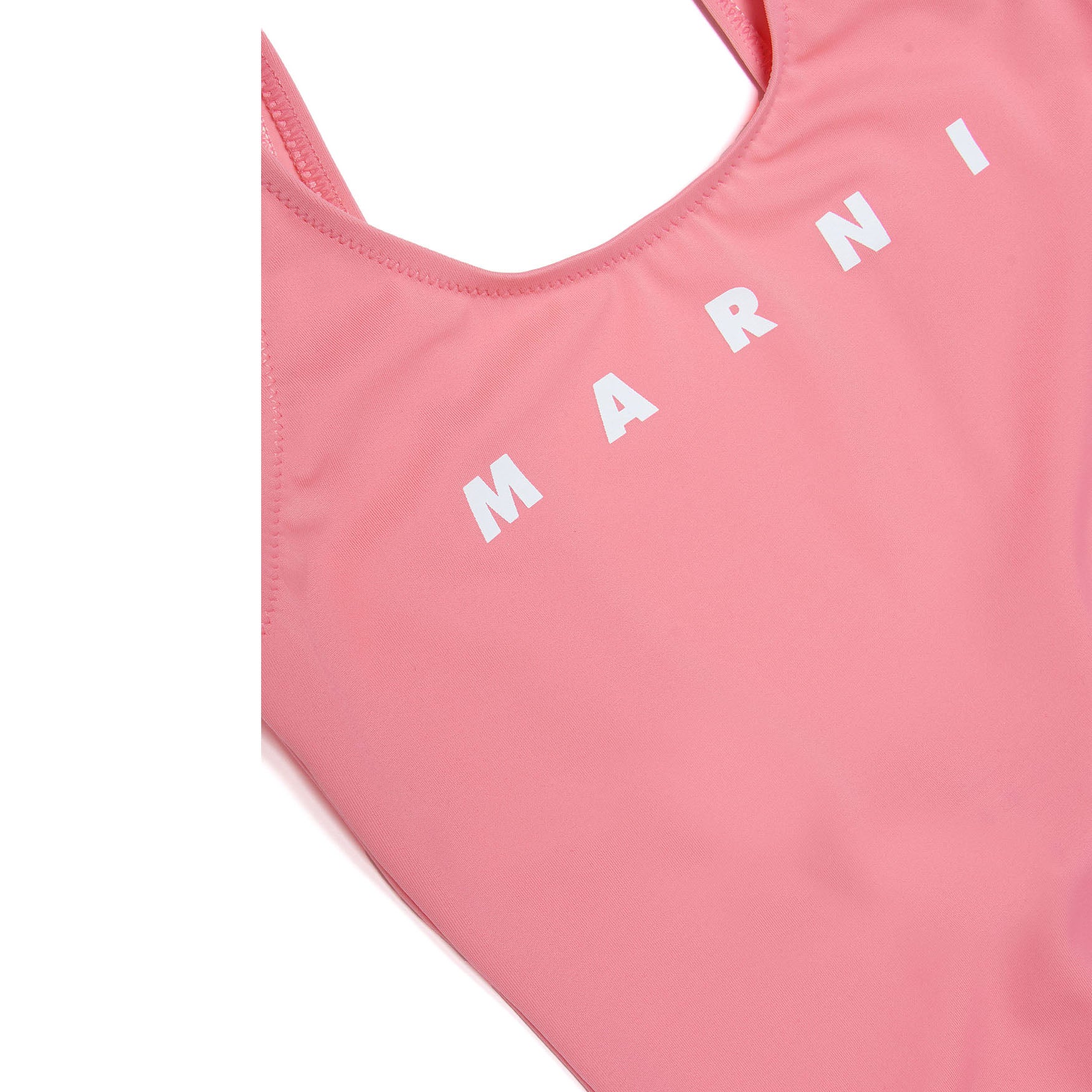 Girls Pink Logo Swimsuit