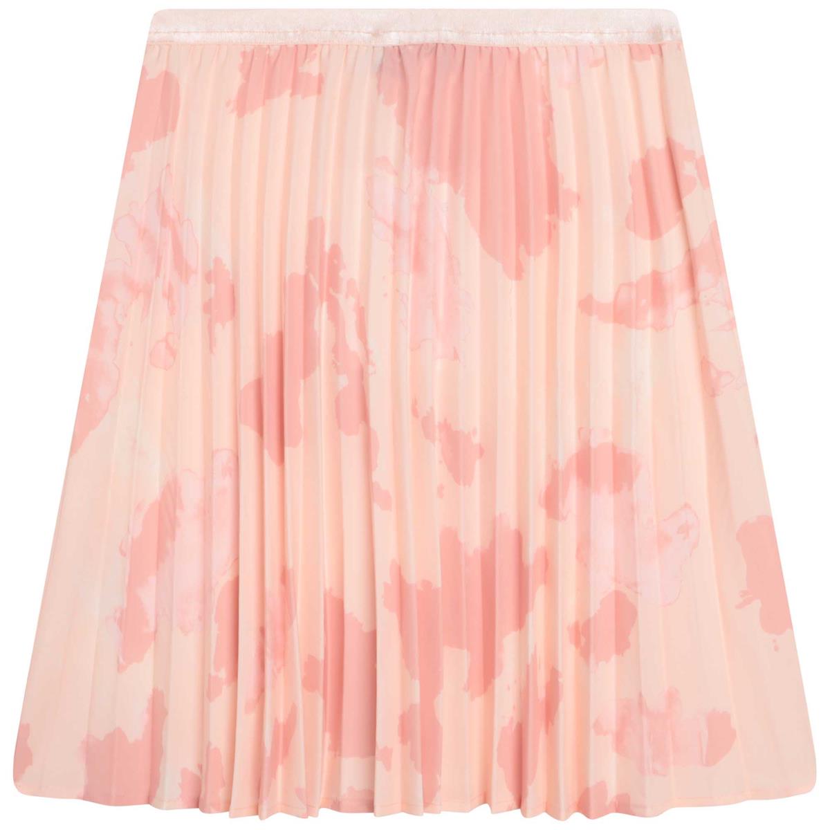 Girls Light Pink Pleated Skirt