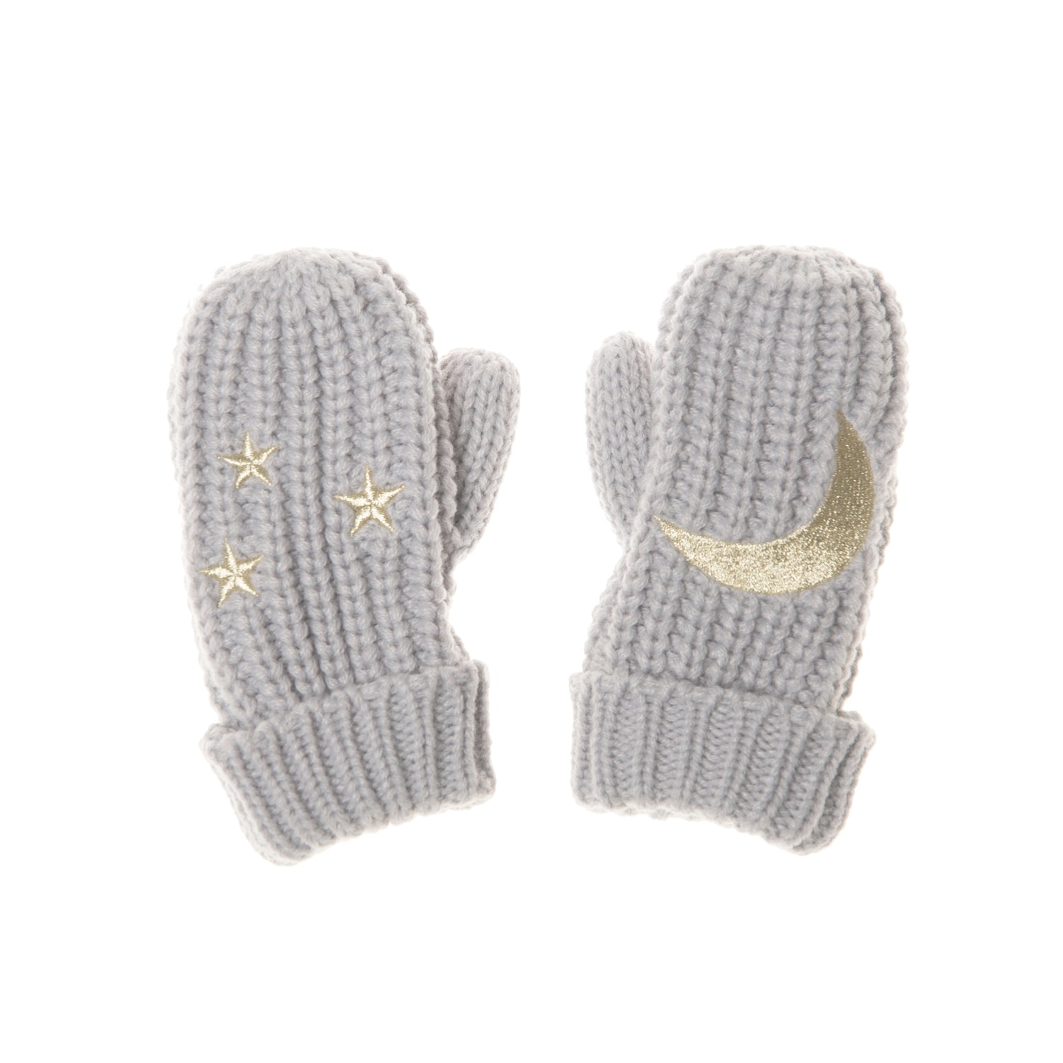 Girls Grey Moonlight Mittens