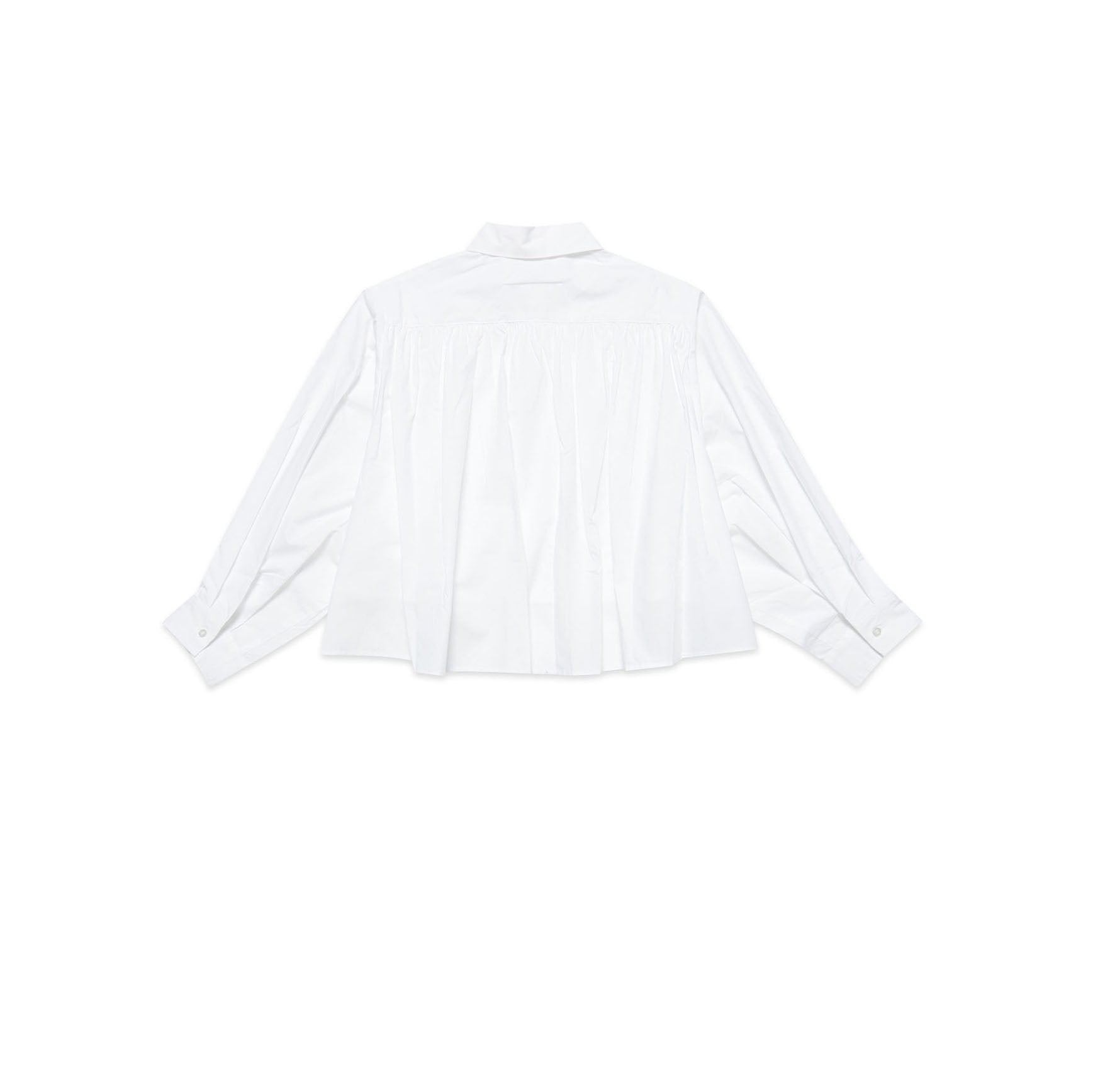 Girls White Cotton Shirt