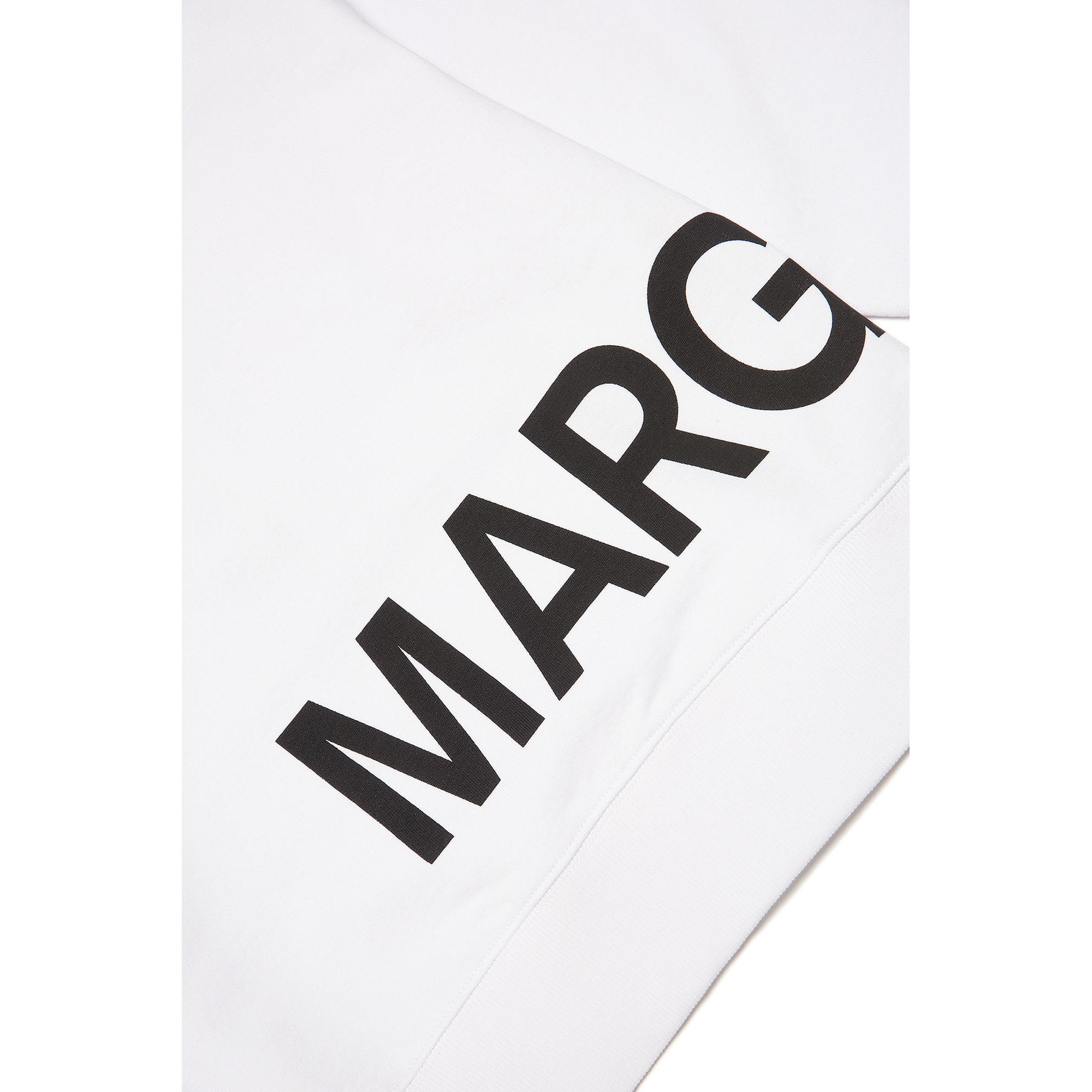 Boys & Girls White Logo Cotton Sweatshirt