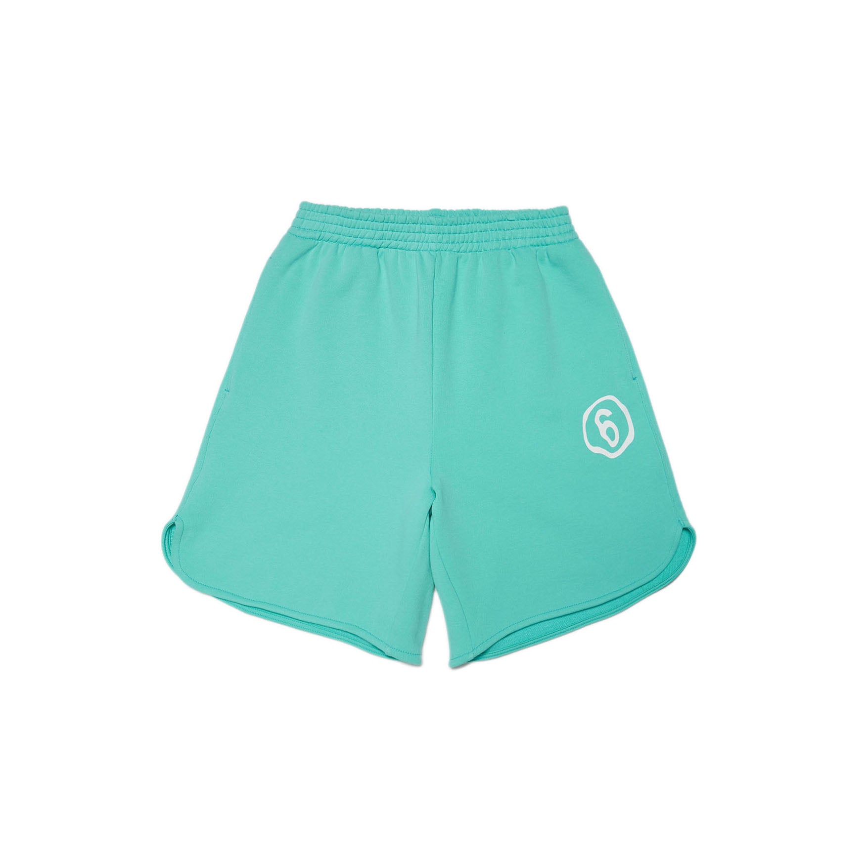 Boys & Girls Green Logo Cotton Shorts