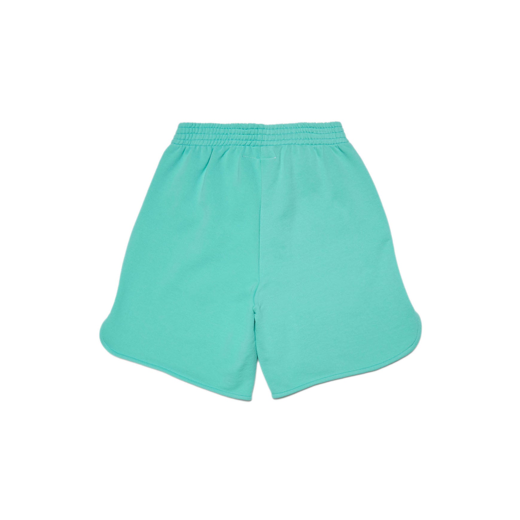 Boys & Girls Green Logo Cotton Shorts