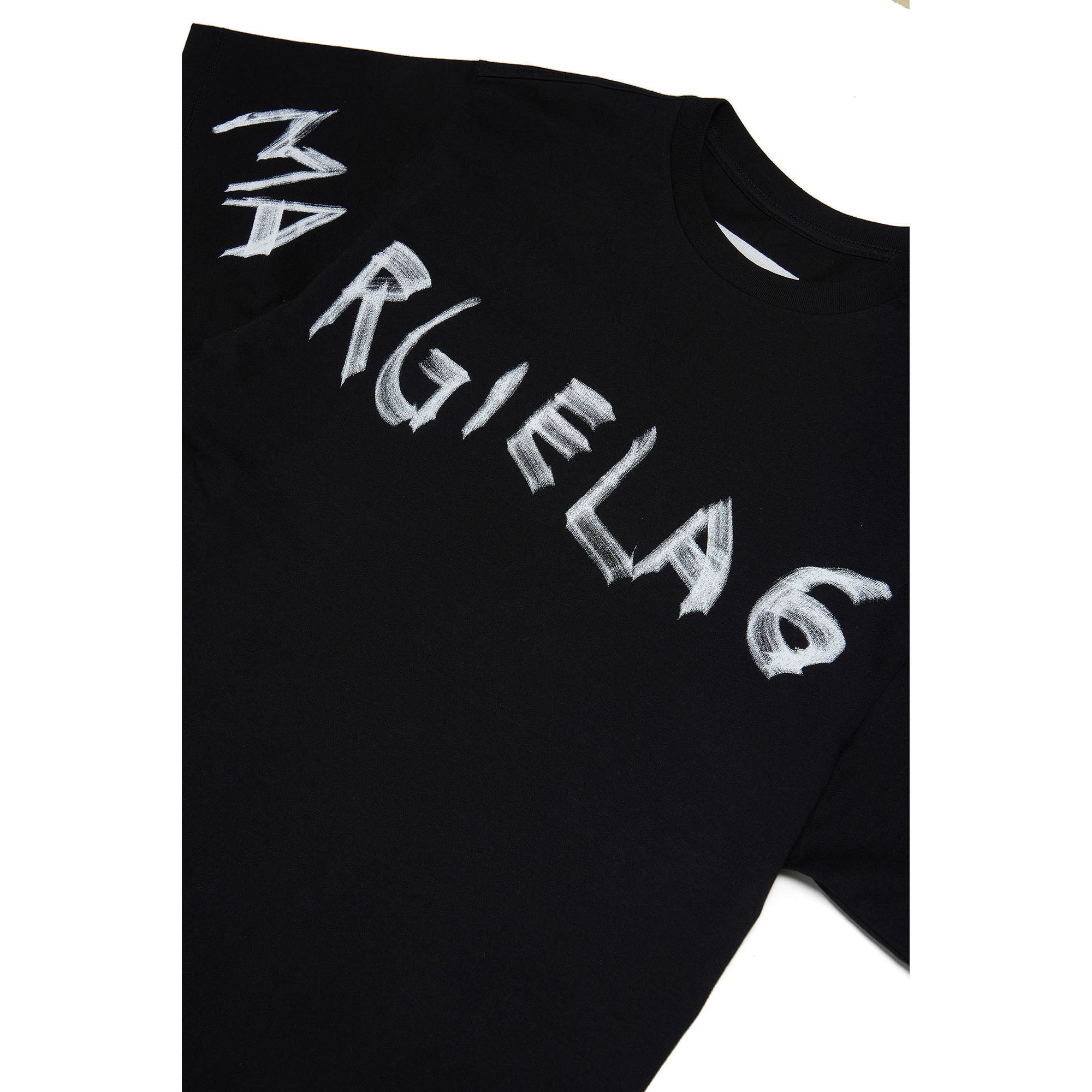 Girls Black Logo Cotton Dress