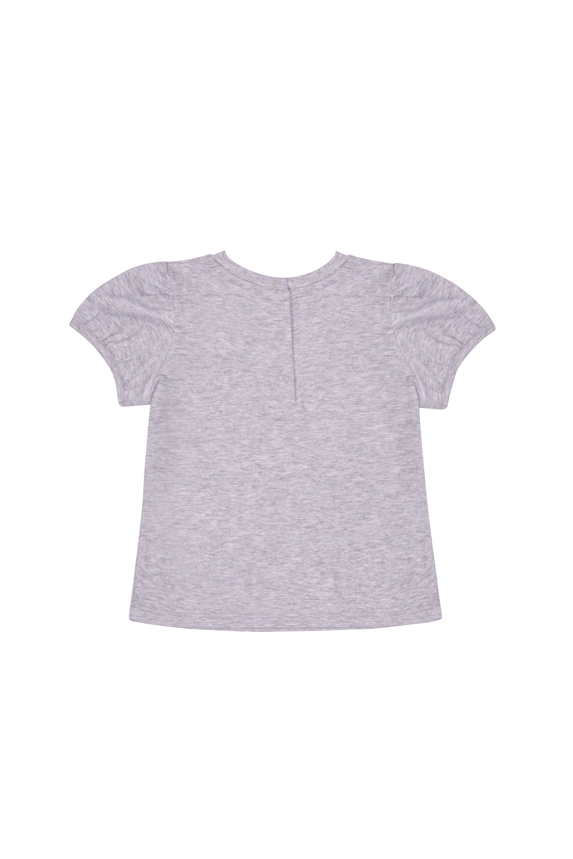 Baby Girls Grey Logo Cotton T-shirt