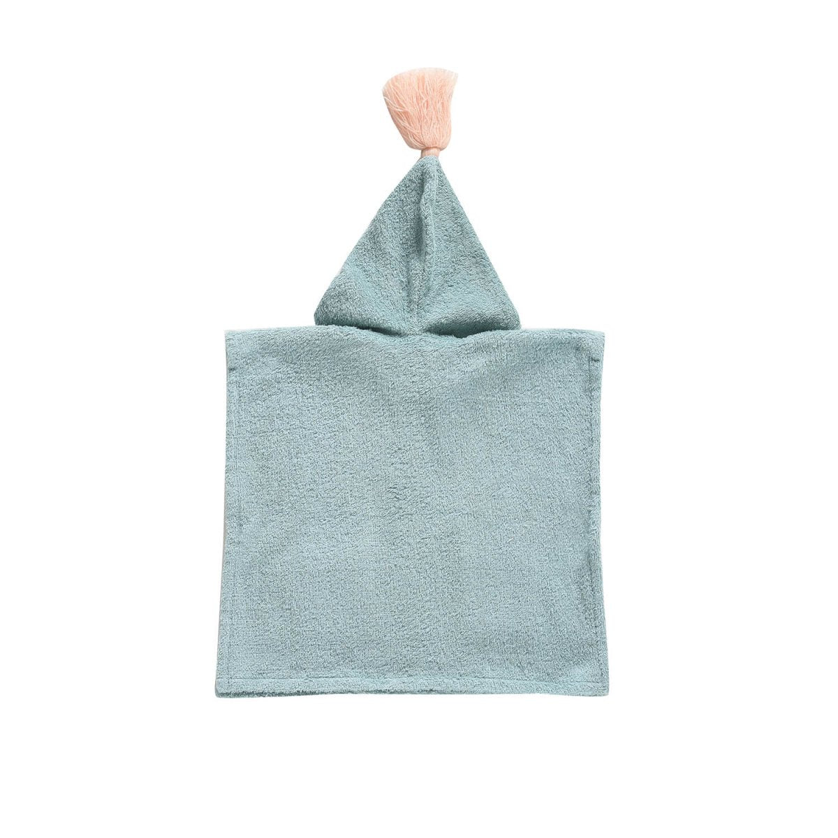 Girls Vintage Blue Cotton Bath Poncho