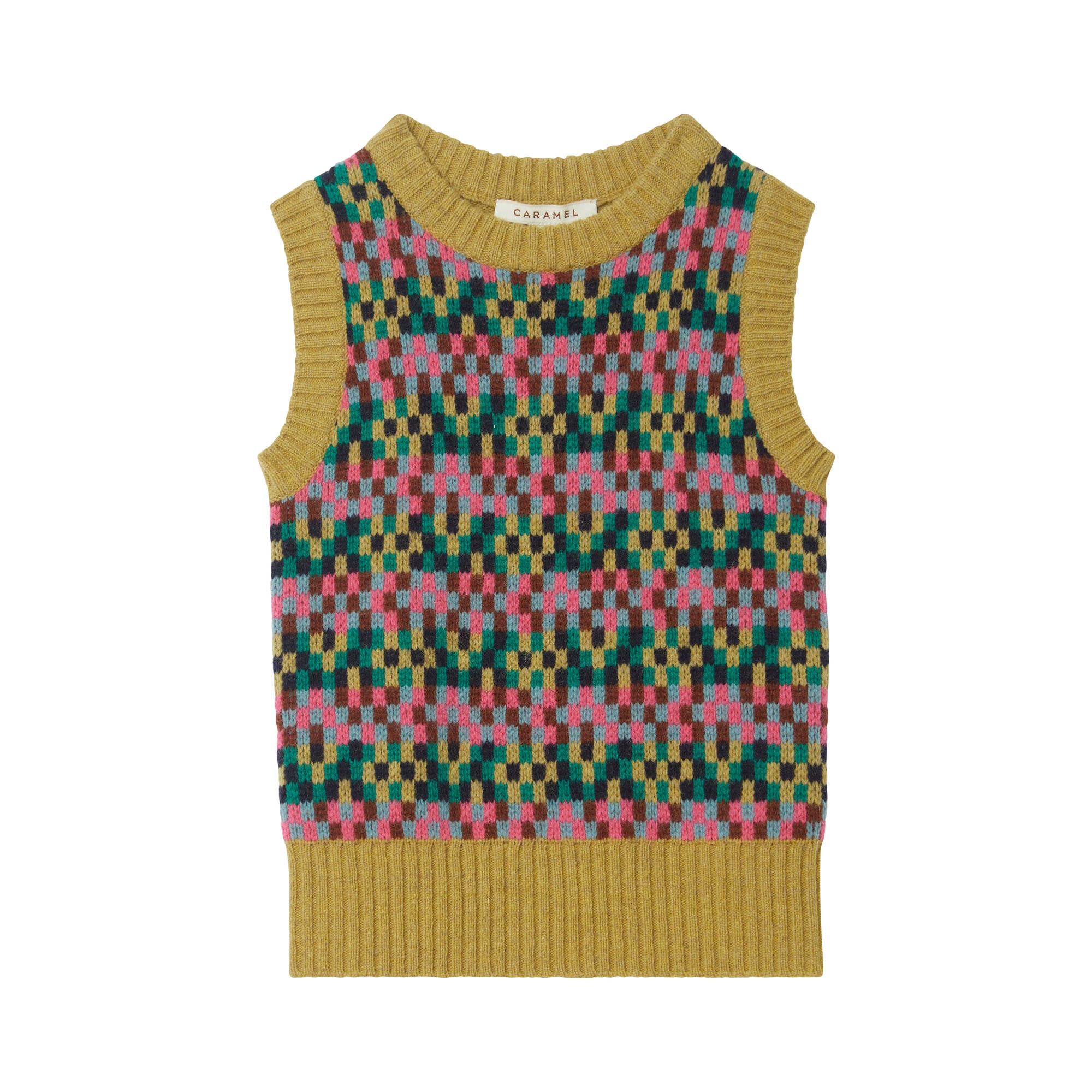 Boys & Girls Yellow Wool Vest