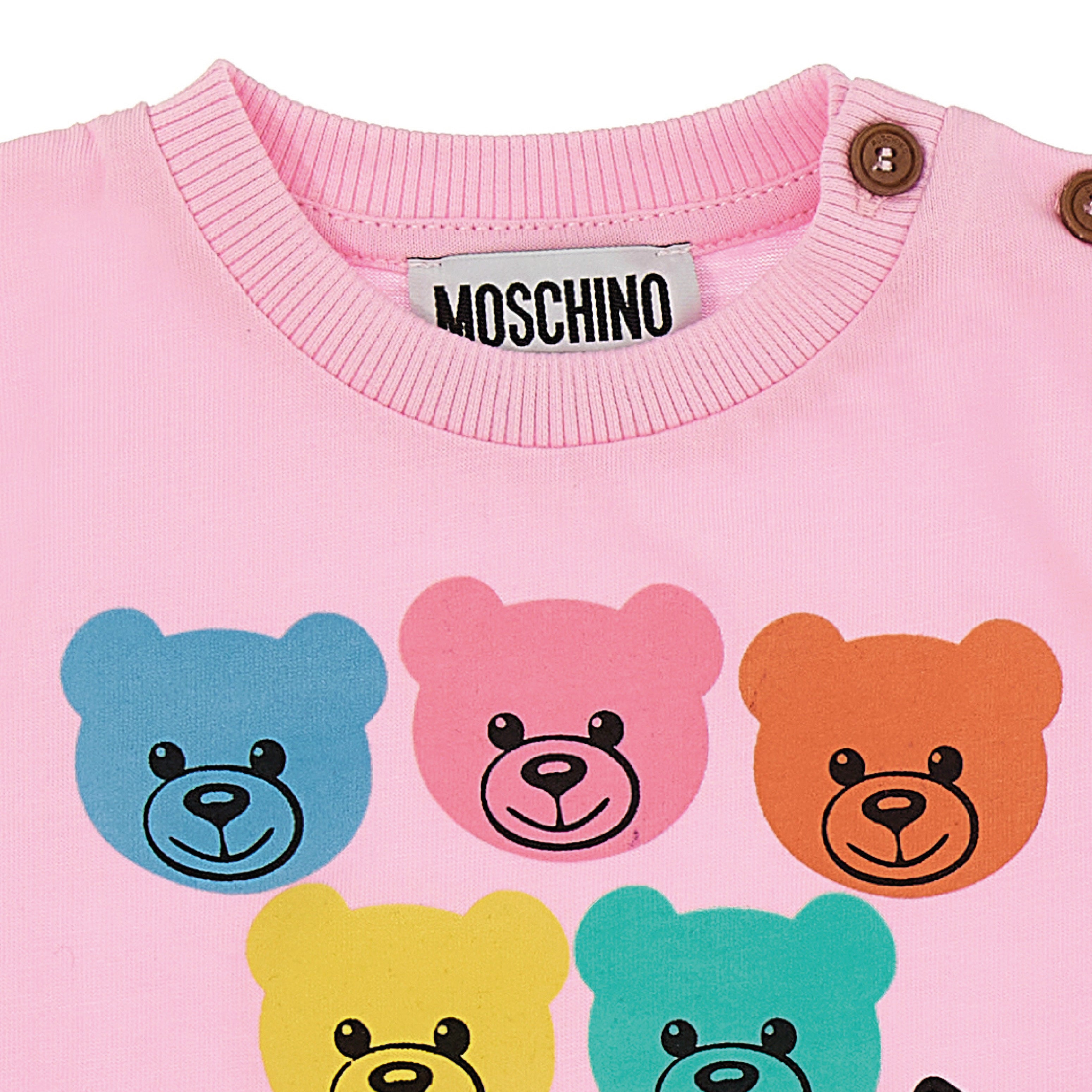 Baby Girls Pink Logo Cotton Dress