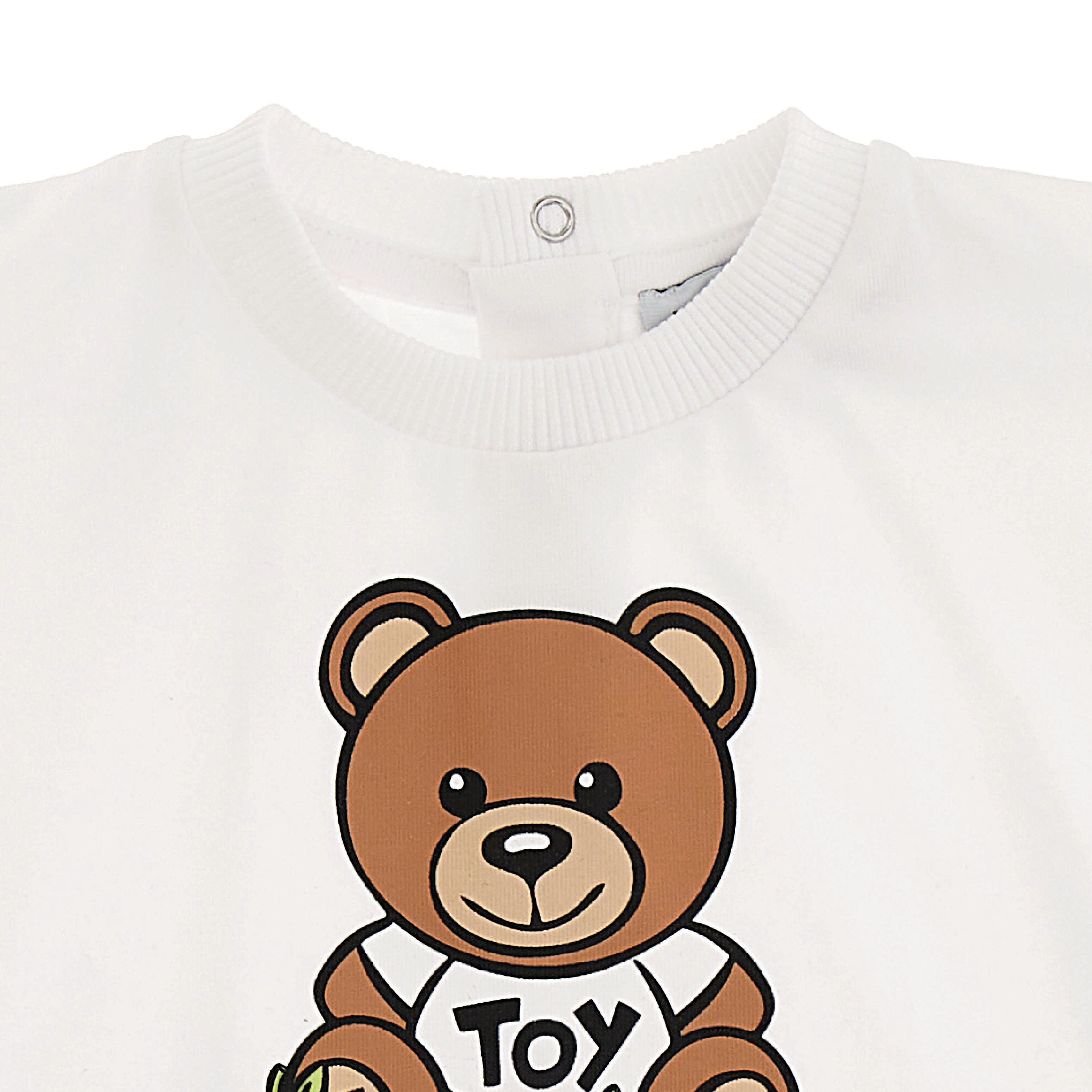 Baby Boys & Girls White Cotton T-Shirt