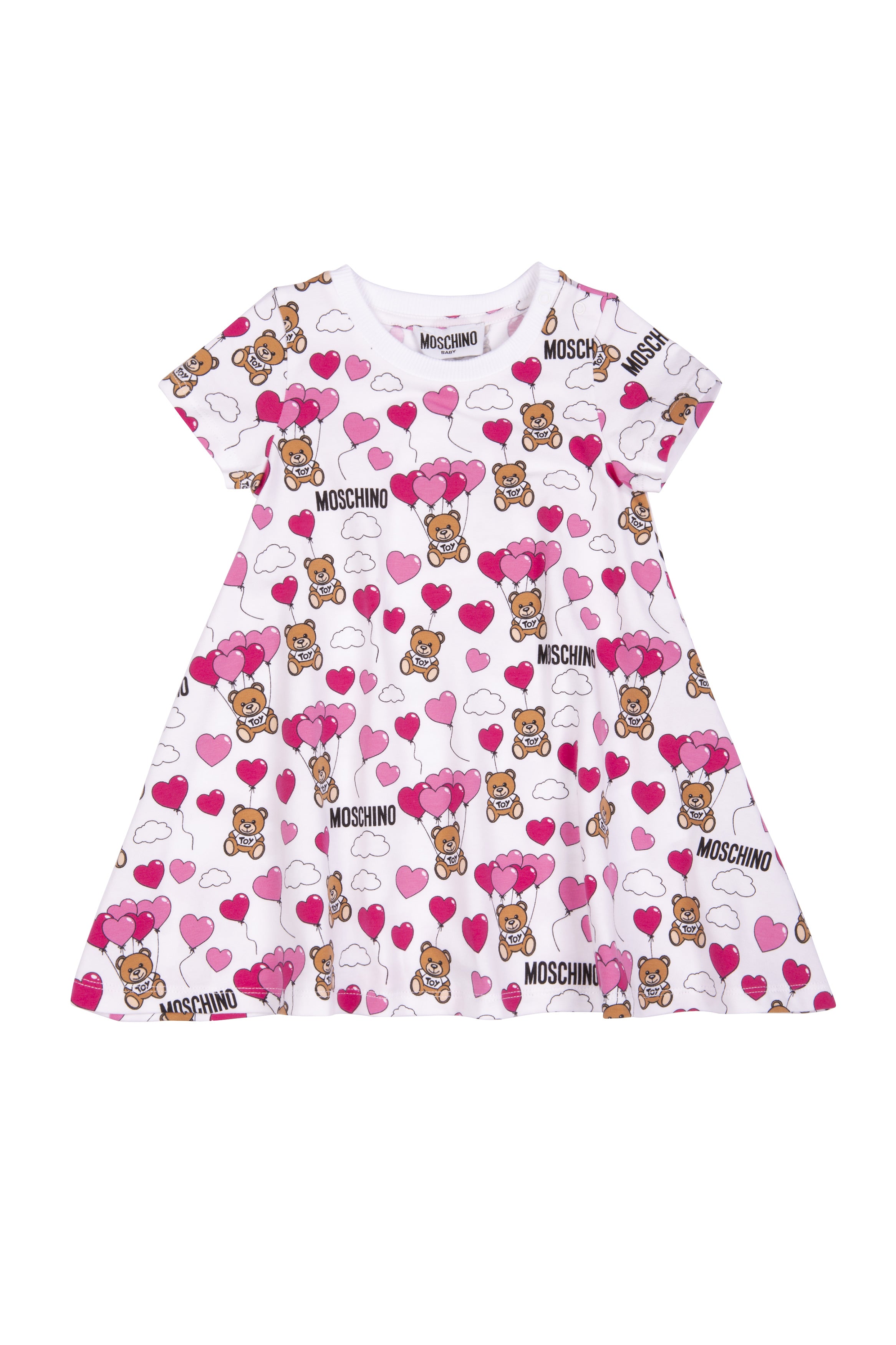 Baby Girls White Balloon Cotton Dress