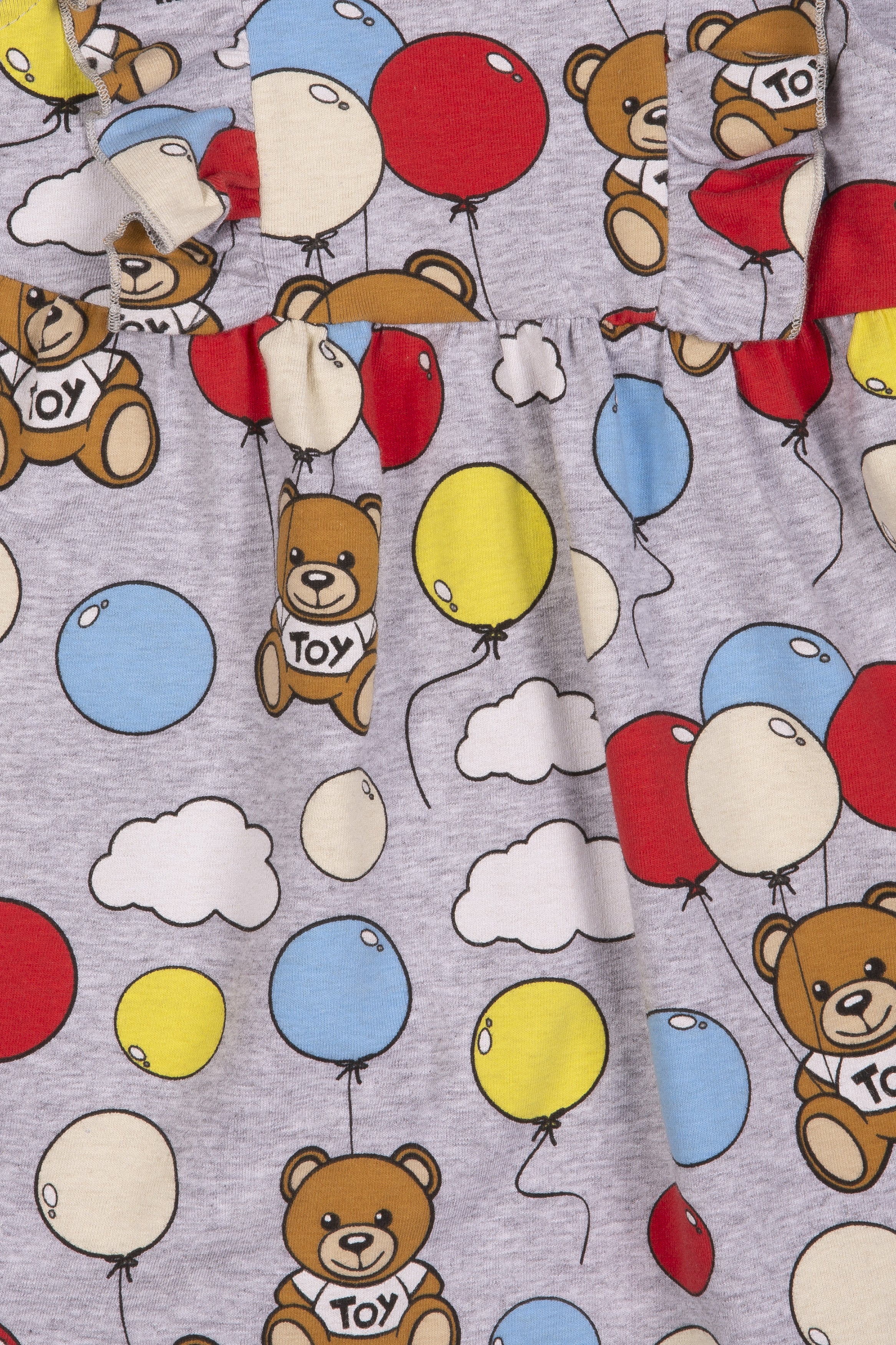 Baby Girls Grey Balloon Cotton Dress