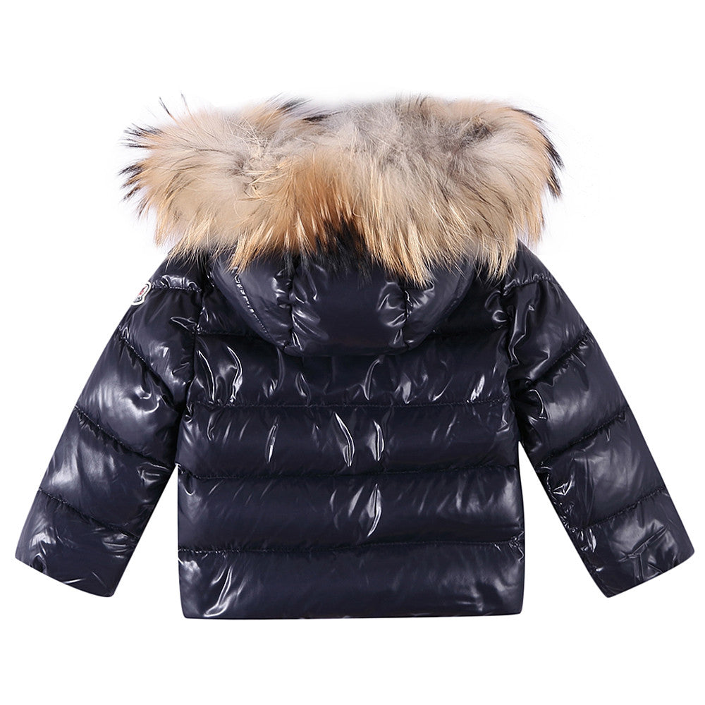 Baby Navy Blue 'Remy' Down Padded 2 Piece Snow Set - CÉMAROSE | Children's Fashion Store - 3