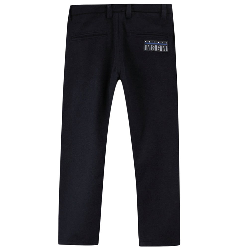 Boys Navy Blue Jersey Trouser - CÉMAROSE | Children's Fashion Store - 2