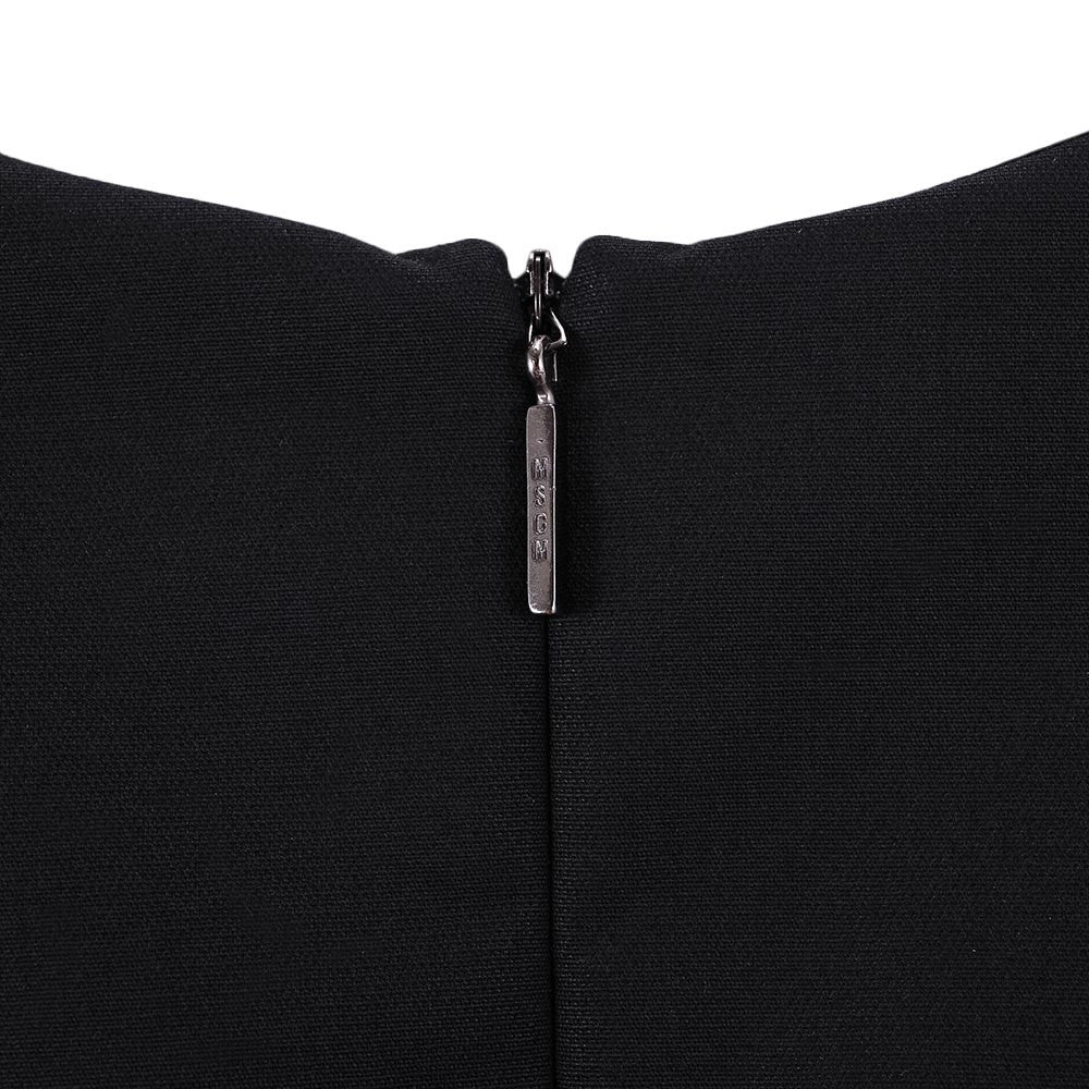 Girls Black Cotton Dress With White Star Trims - CÉMAROSE | Children's Fashion Store - 5